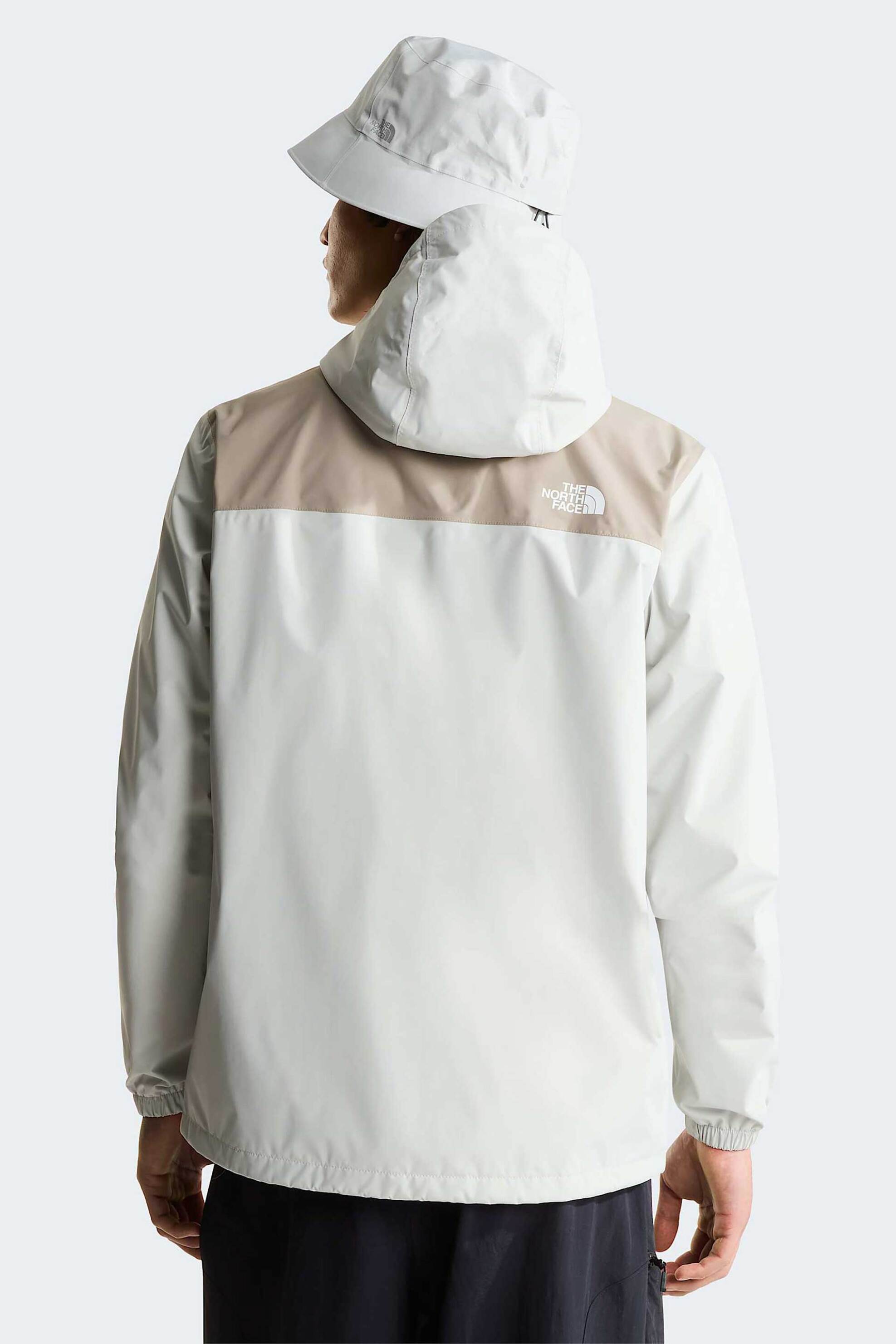 The North Face Ανδρικό Αδιάβροχο Μπουφάν με Κουκούλα Standard Fit Antora - Nf0A7Qeyp481 Μπεζ