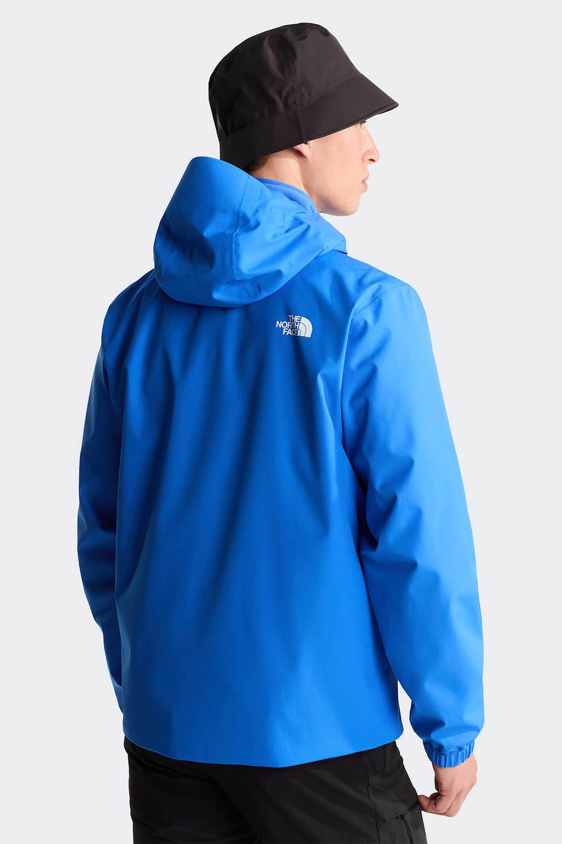 The North Face Ανδρικό Αδιάβροχο Μπουφάν με Κουκούλα Standard Fit Quest Dryvent - Nf0A8G0Rnlq1 Μπλε Ανοιχτό