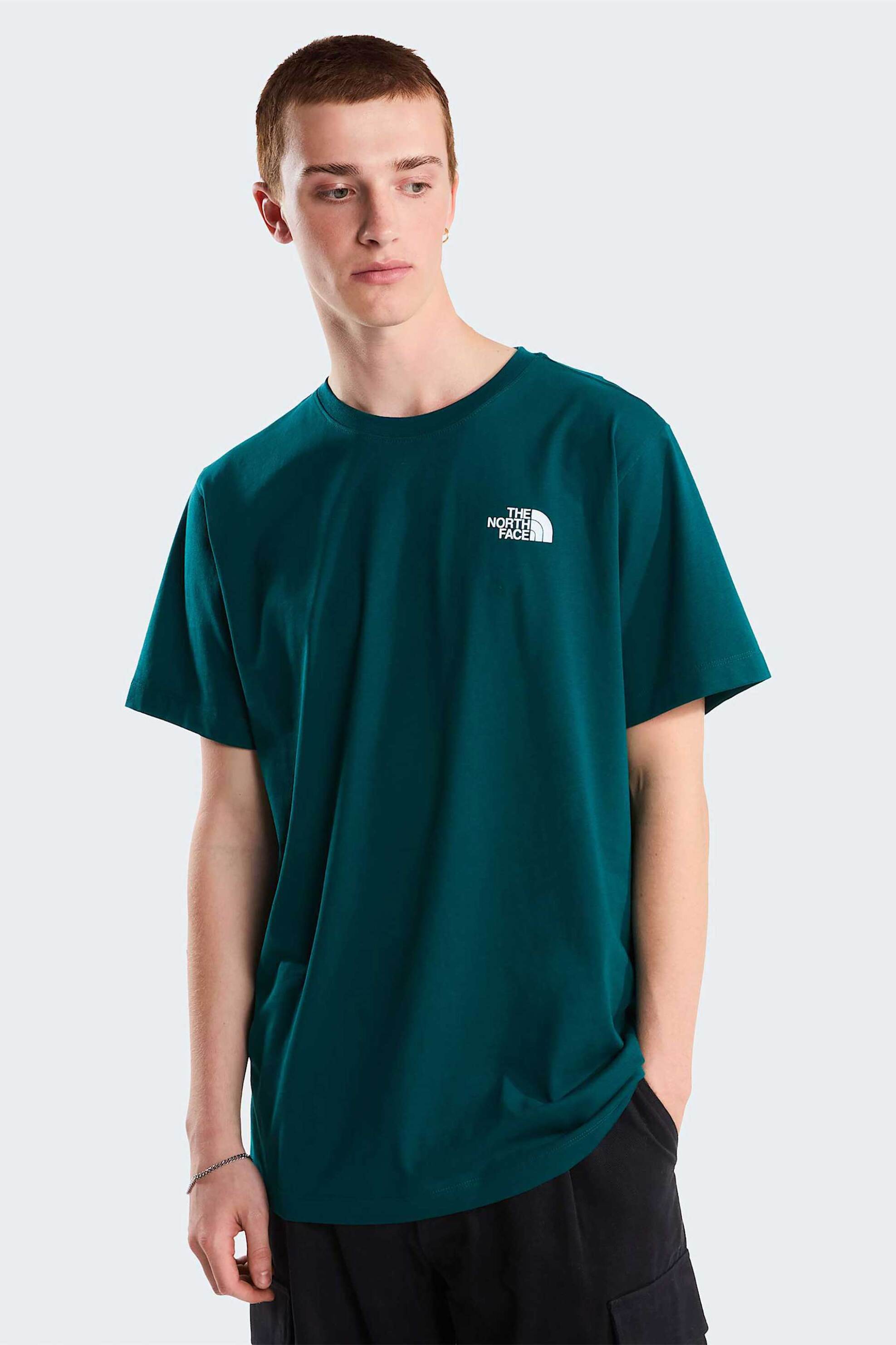 The North Face ανδρικό T-shirt Regular Fit "Evolution NSE Box" - NF0A8B6KN4J1 Πετρόλ