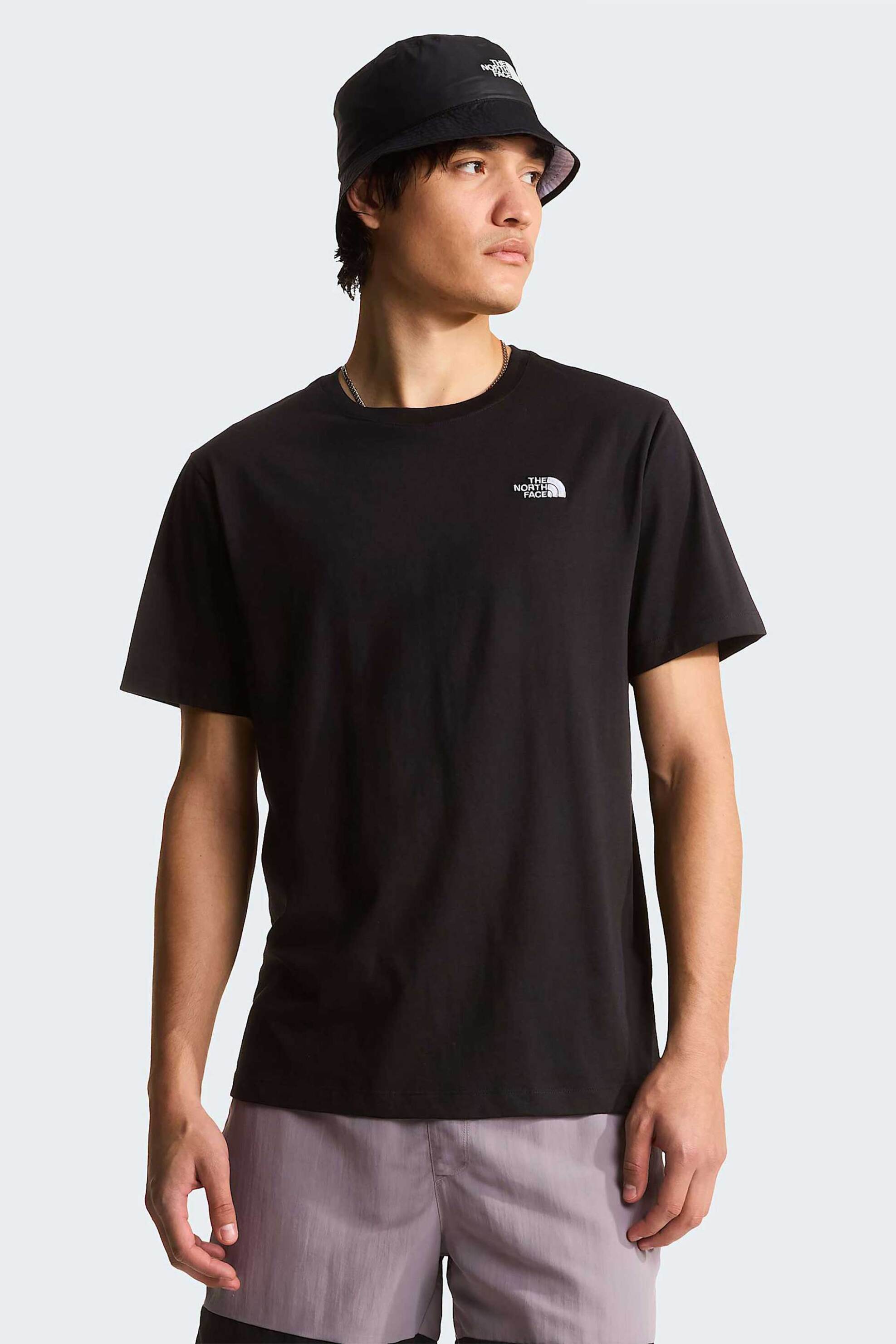 The North Face ανδρικό T-shirt Regular Fit "Evolution Simple Dome" - NF0A8CZ2JK31 Μαύρο