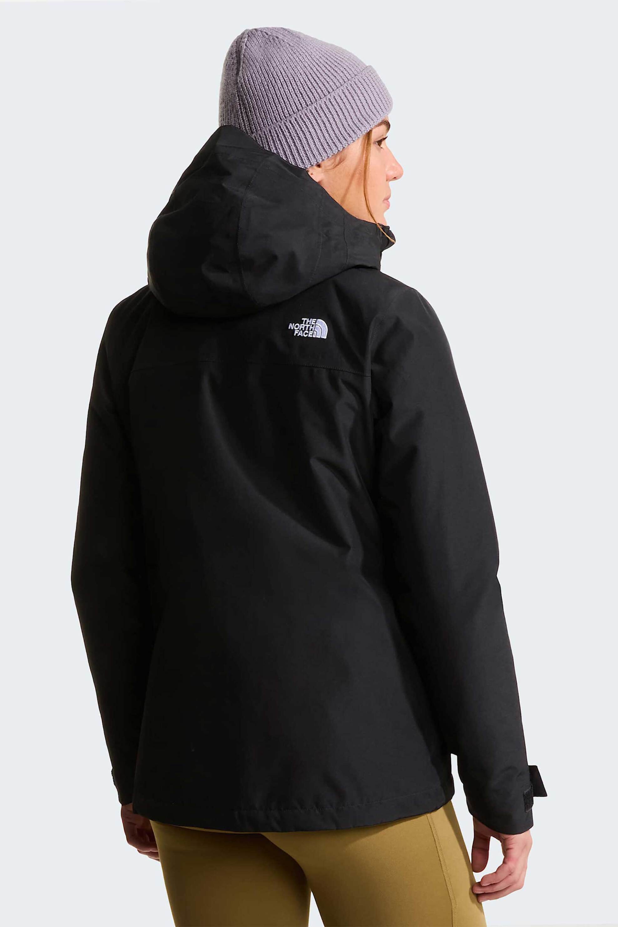 The North Face Γυναικείο Μπουφάν με Κουκούλα Standard Fit Carto Mono Triclimate 3-In-1 - Nf0A8D3Djk31 Μαύρο