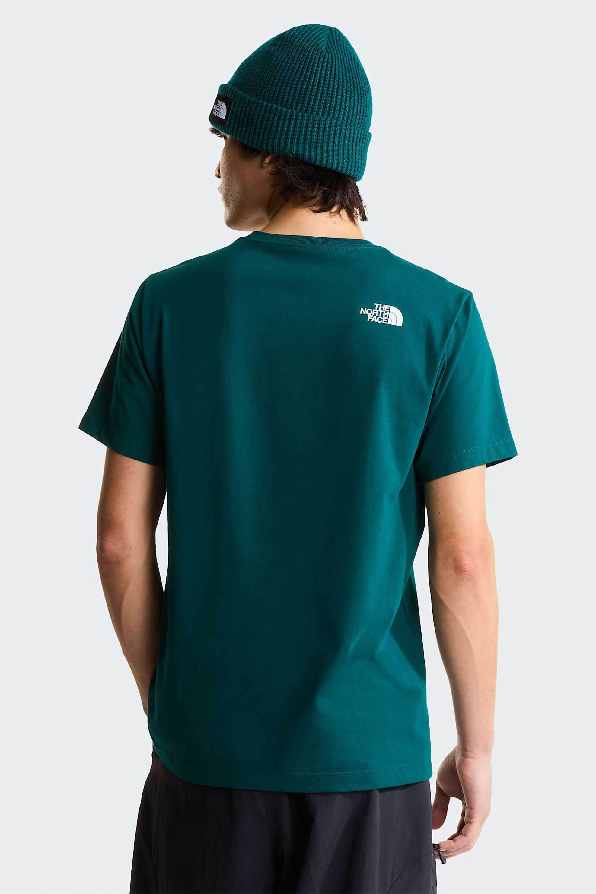 The North Face Ανδρικό T-Shirt Regular Fit Evolution Box Half Dome - Nf0A8G9Cn4J1 Πετρόλ