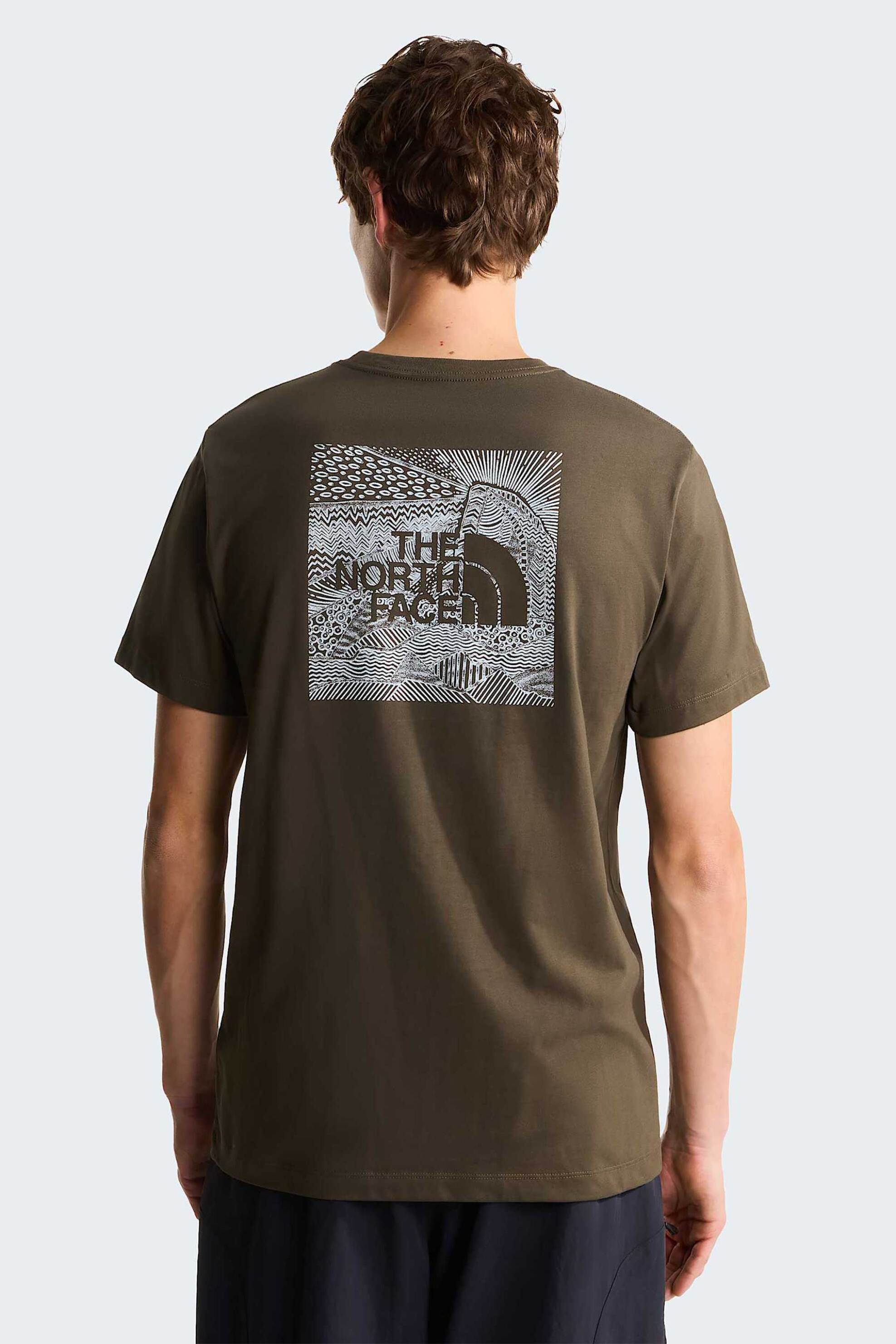 The North Face Ανδρικό T-Shirt Regular Fit Nse Box - Nf0A8Gv221L1 Χακί