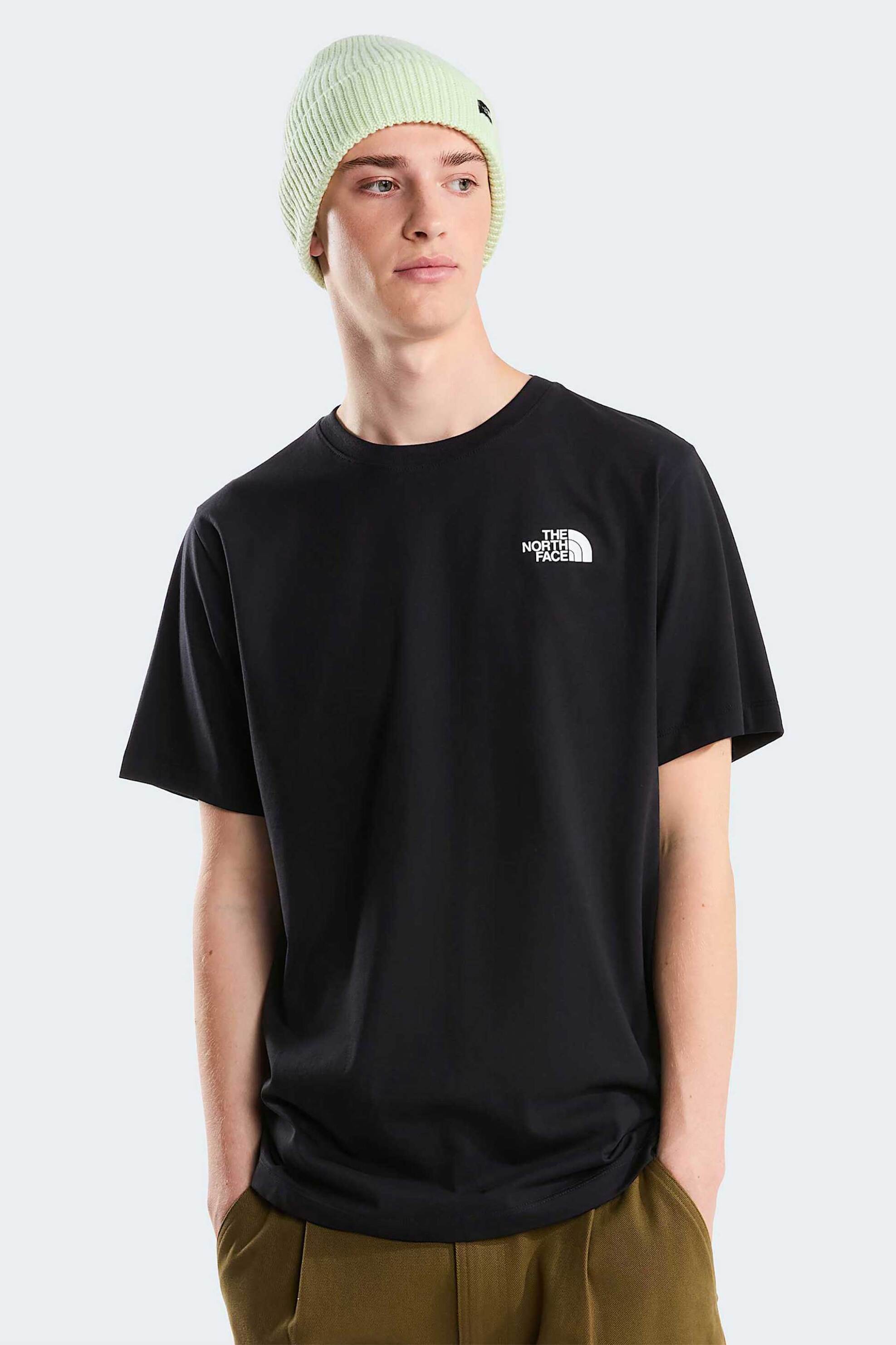 The North Face ανδρικό T-shirt Regular Fit "Vertical Graphic" - NF0A8JPPJK31 Μαύρο