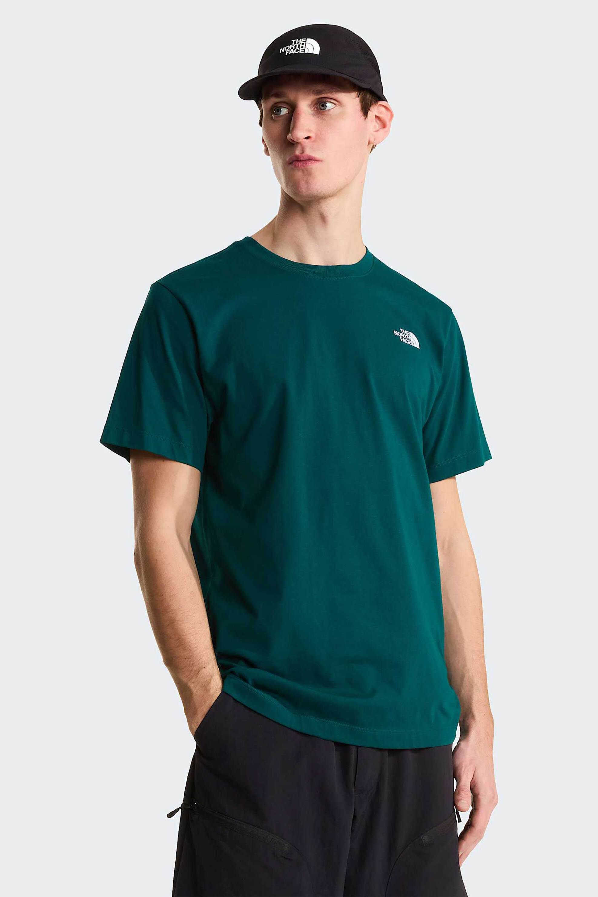 The North Face ανδρικό T-shirt Regular Fit "Evolution Simple Dome" - NF0A8CZ2N4J1 Πετρόλ