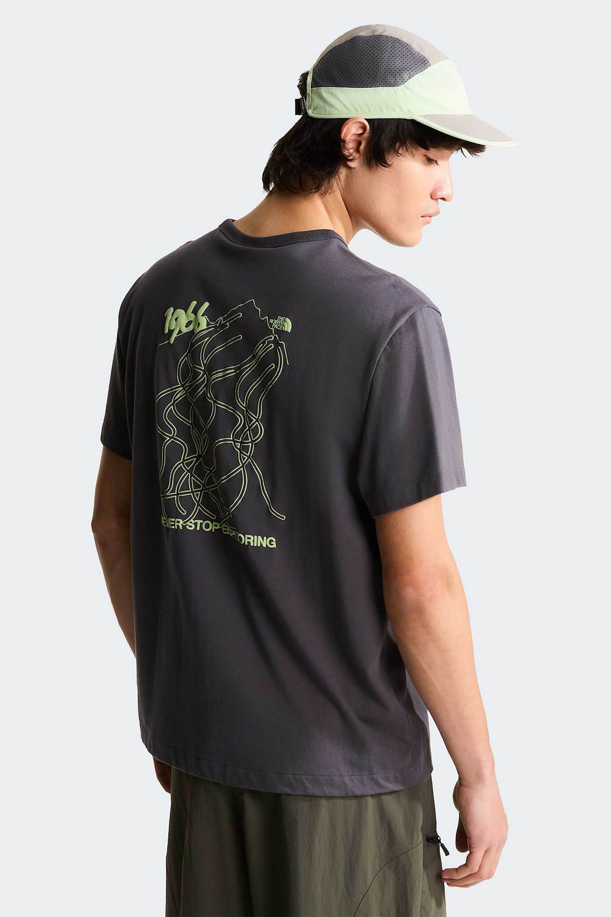 The North Face Unisex T-Shirt Relaxed Fit Nse Slopes Graphic - Nf0A8Ja8Rhi1 Ανθρακί