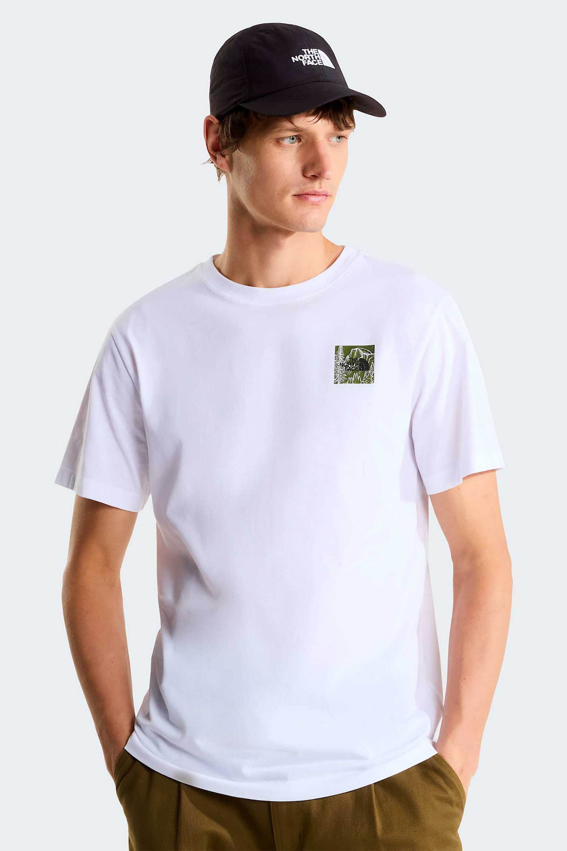 The North Face ανδρικό T-shirt Regular Fit "Monte Graphic" - NF0A8JAVFN41 Λευκό