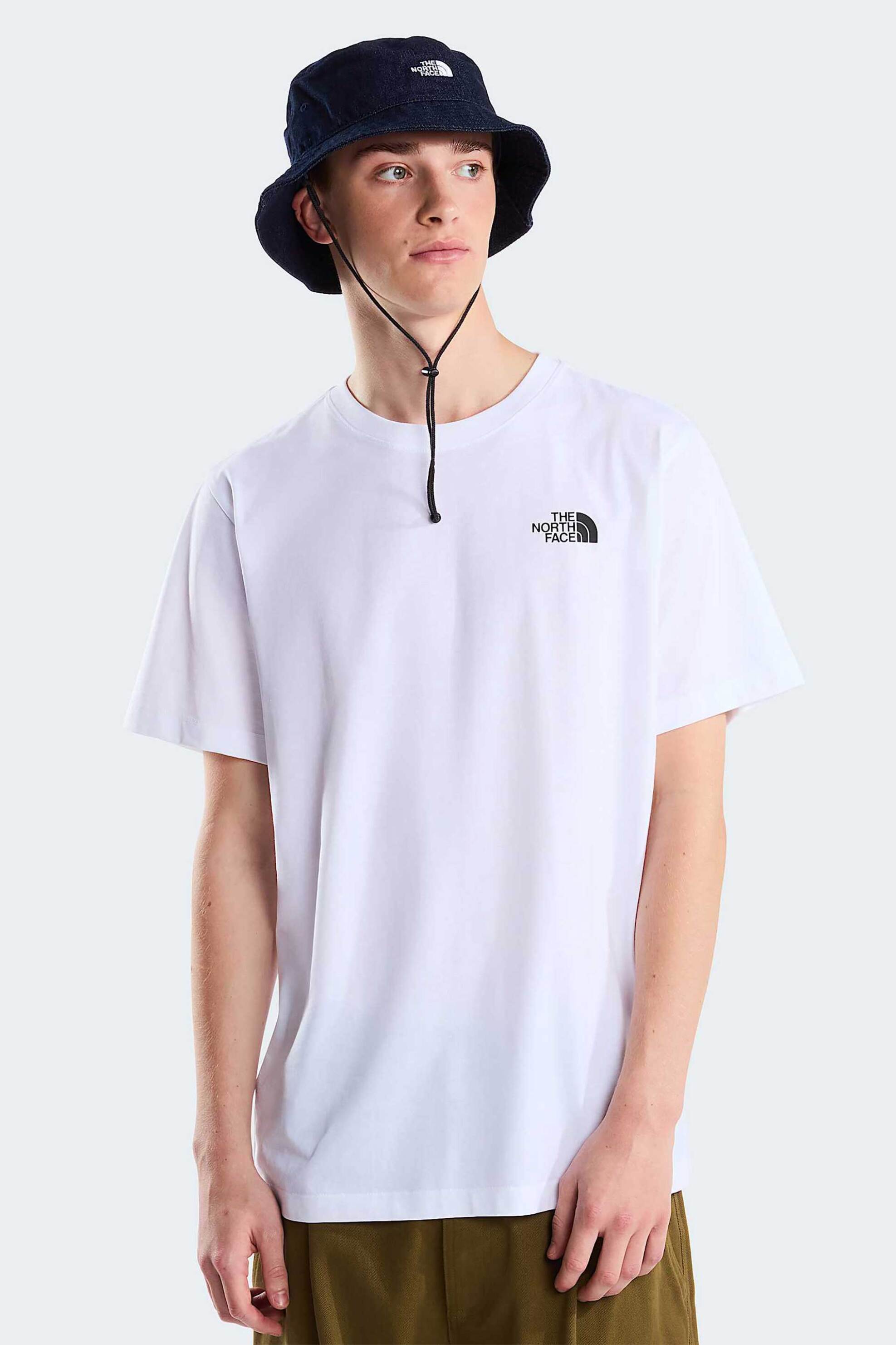 The North Face ανδρικό T-shirt Regular Fit "Vertical Graphic" - NF0A8JPPFN41 Λευκό