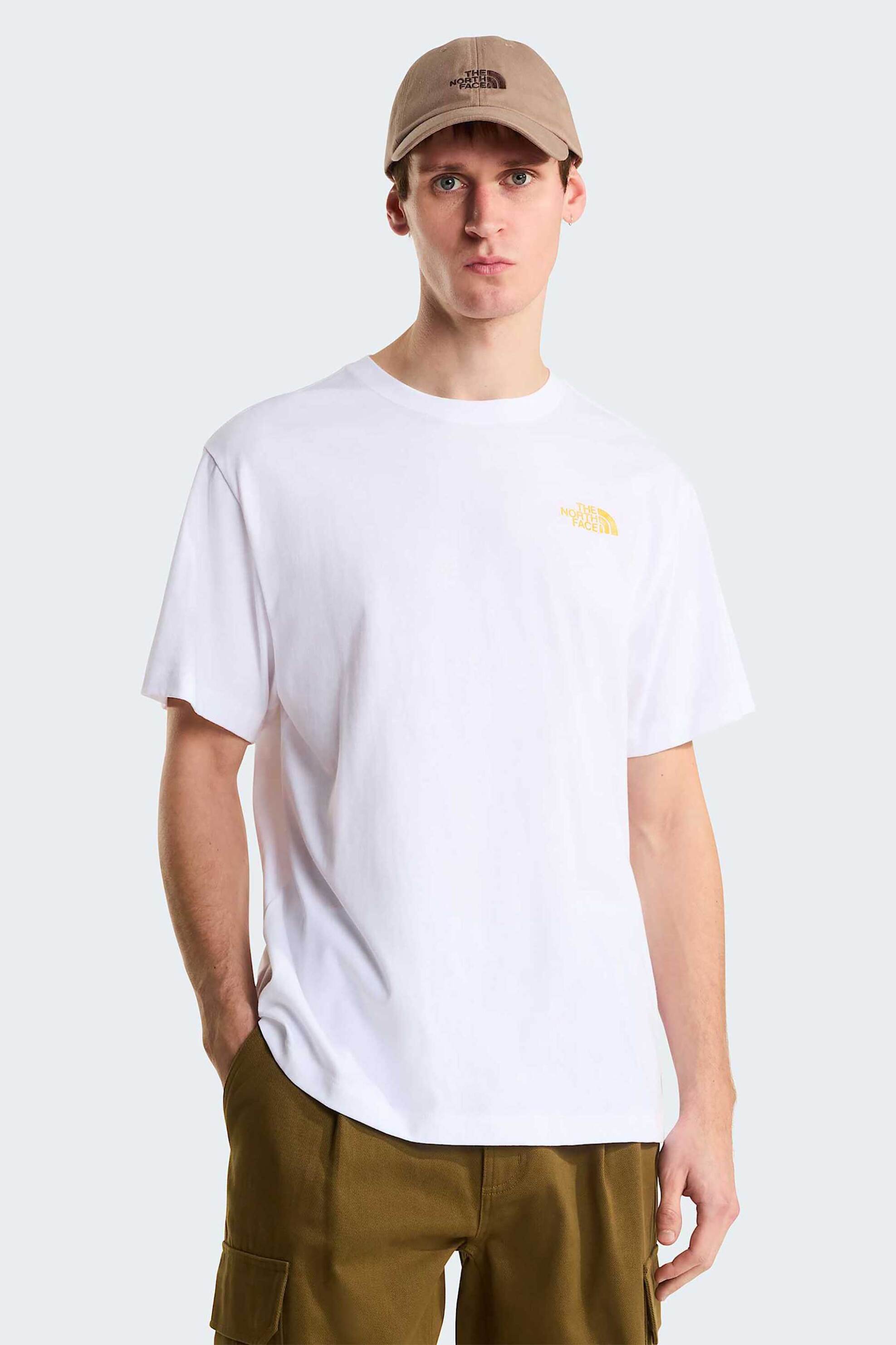 The North Face ανδρικό T-shirt Relaxed Fit "Pitch A Tent" - NF0A8H59FN41 Λευκό