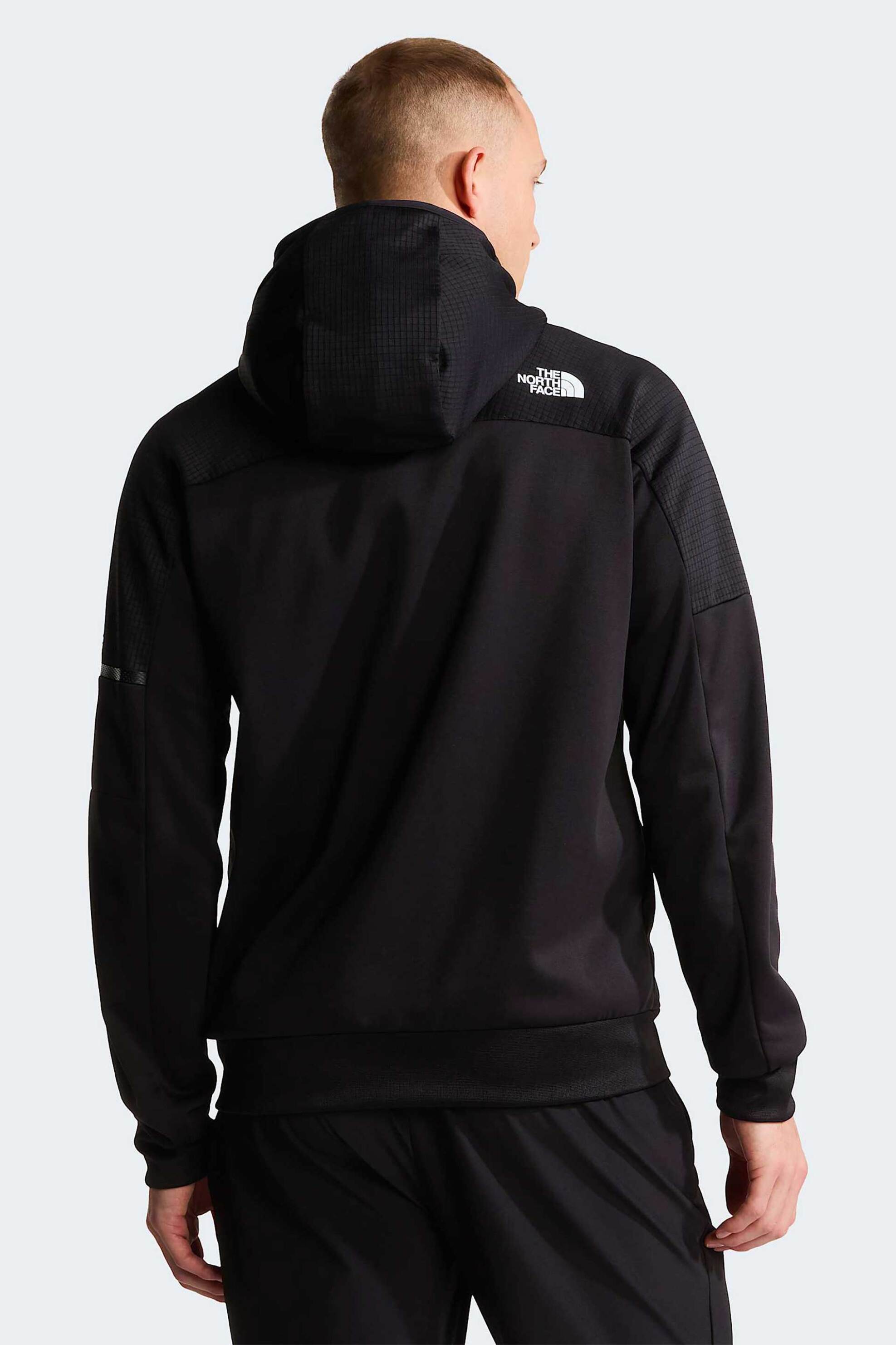The North Face Ανδρική Ζακέτα Fleece με Κουκούλα Standard Fit Mountain Athletics 2 0 - Nf0A8J7Xjk31 Μαύρο