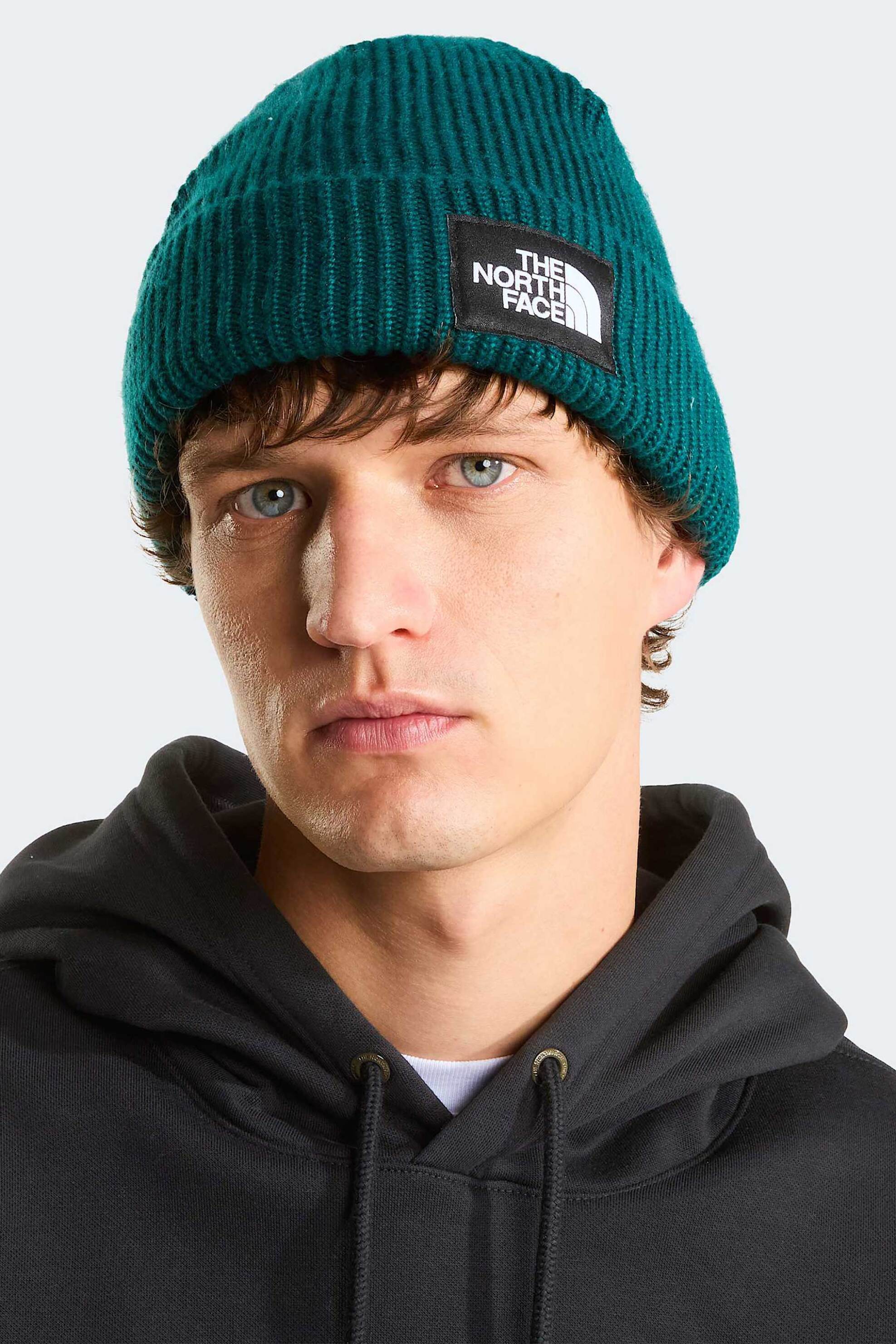 The North Face Unisex Σκούφος με Λογότυπο Salty Lined - Nf0A8Cgzn4J1 Πετρόλ