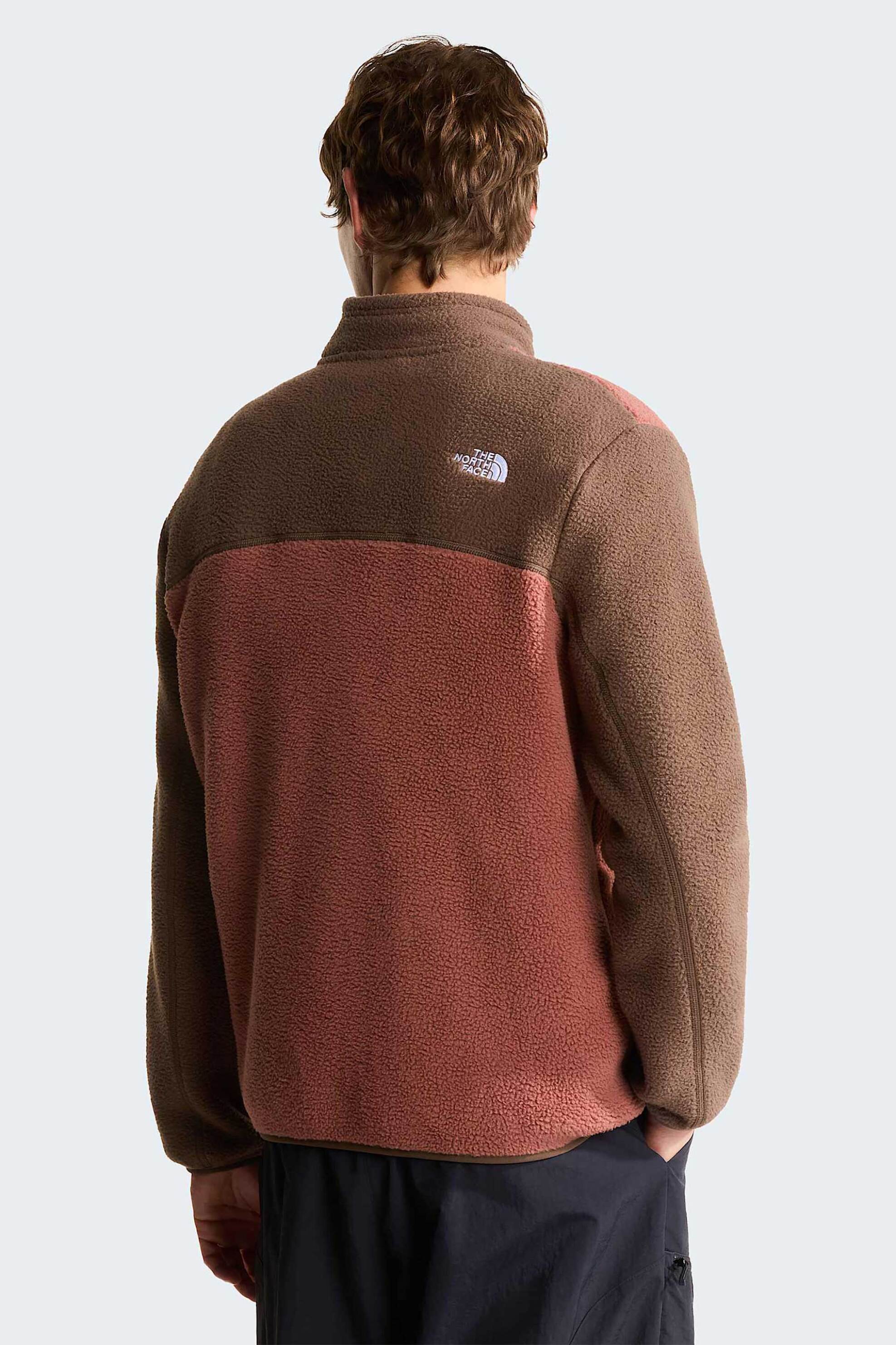 The North Face Ανδρική Ζακέτα Fleece με Ψηλό Λαιμό Yumiori - Nf0A883Rtf01 Καφέ Cinnamon