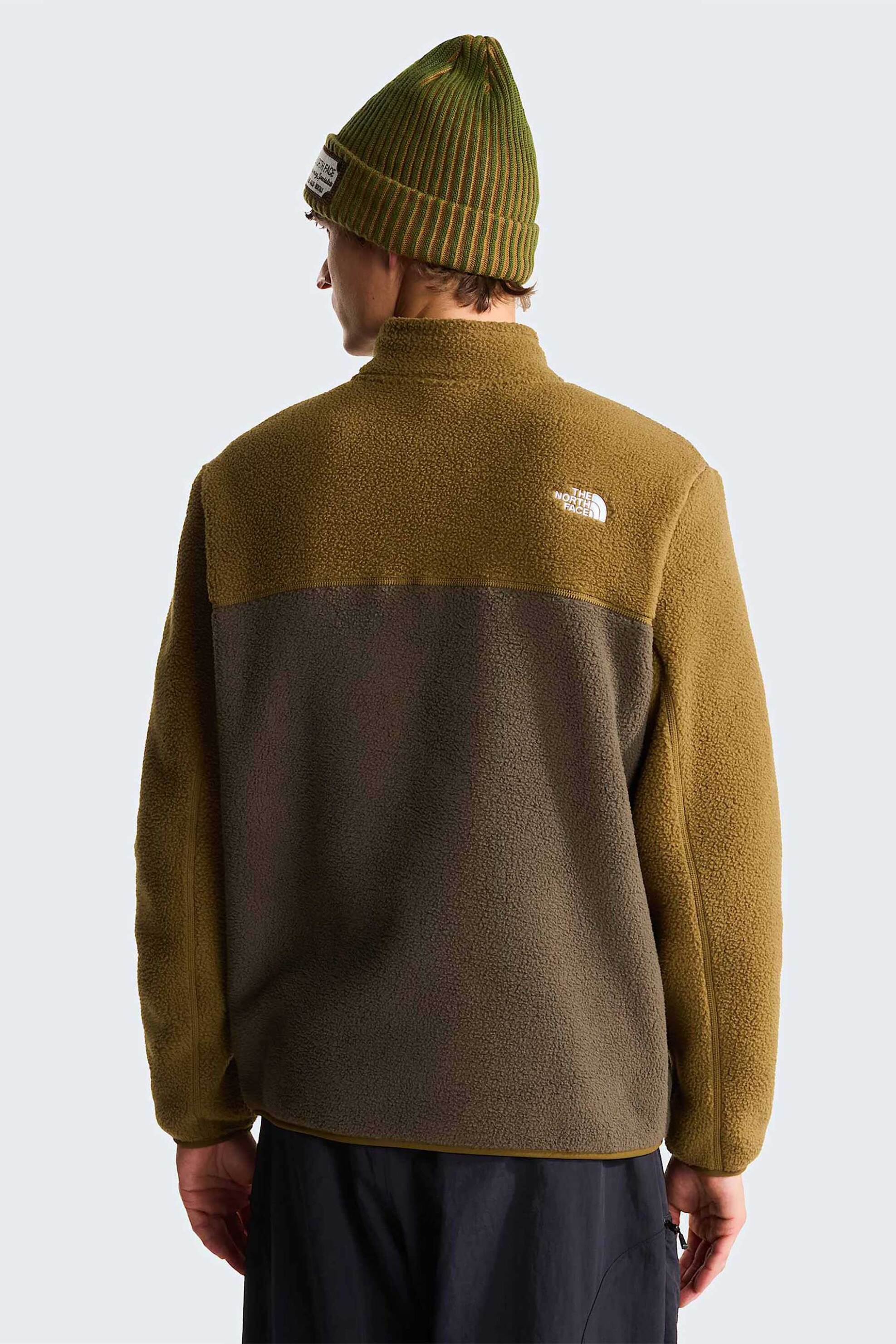 The North Face Ανδρική Μπλούζα Fleece με 1 2 Φερμουάρ Yumiori - Nf0A883Sug81 Καφέ