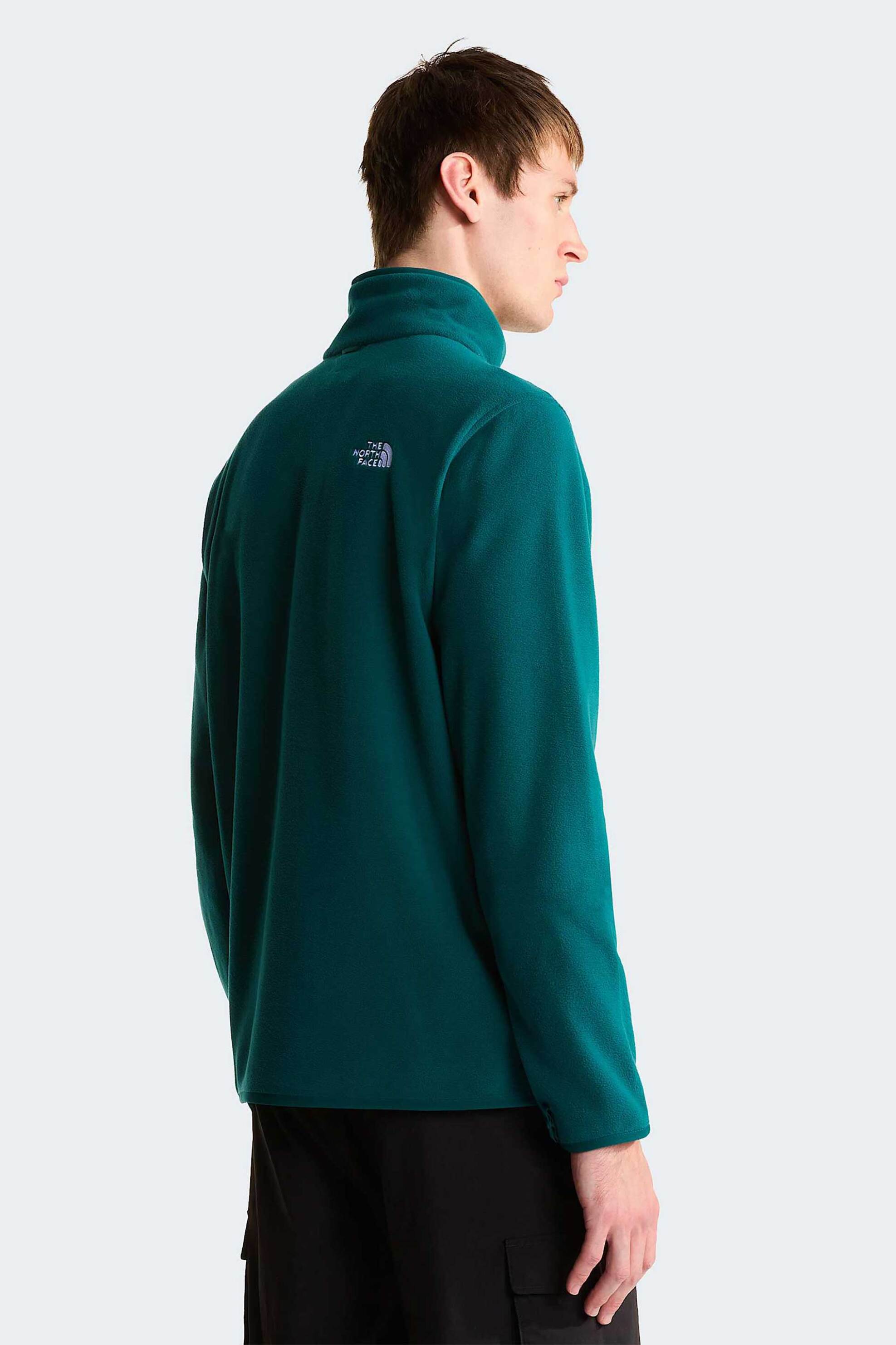 The North Face Ανδρική Ζακέτα Fleece Standard Fit Glacier - Nf0A8D0Rn4J1 Πετρόλ