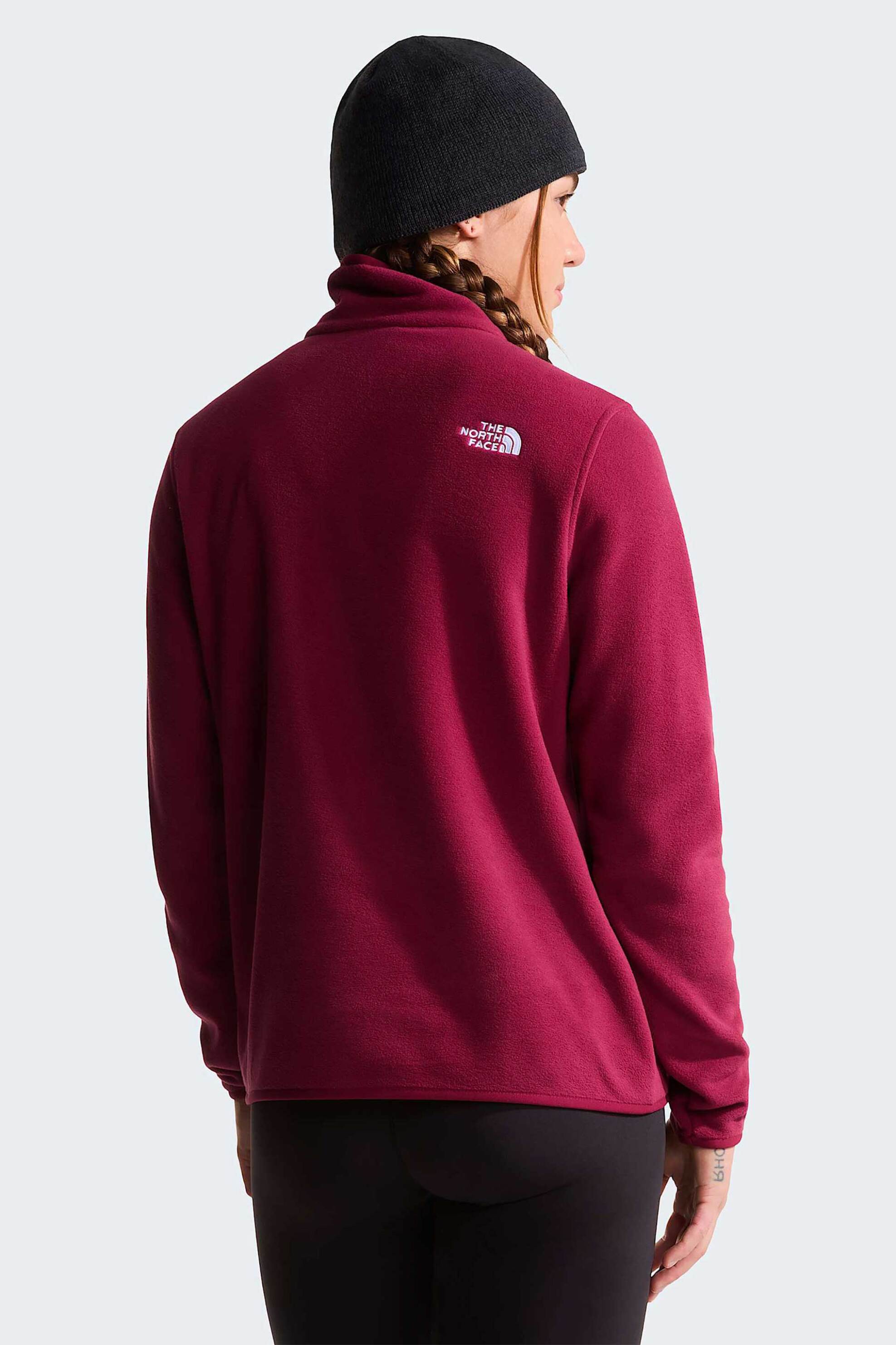 The North Face Γυναικεία Μπλούζα Fleece Standard Fit Glacier - Nf0A8D2Jmvo1 Μπορντό