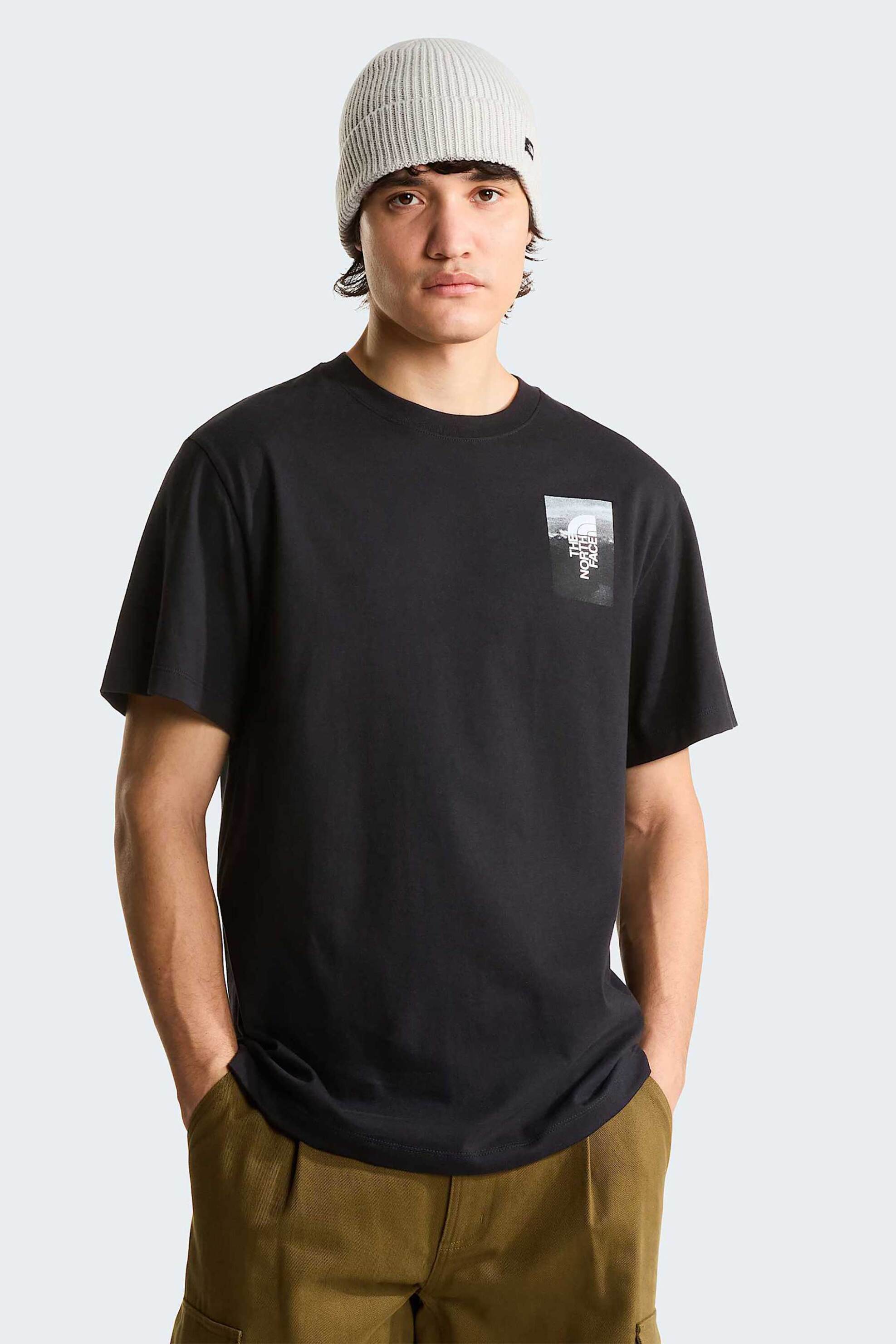 The North Face ανδρικό T-shirt Relaxed Fit "Apex ’75 Collage" - NF0A8H5KJK31 Μαύρο