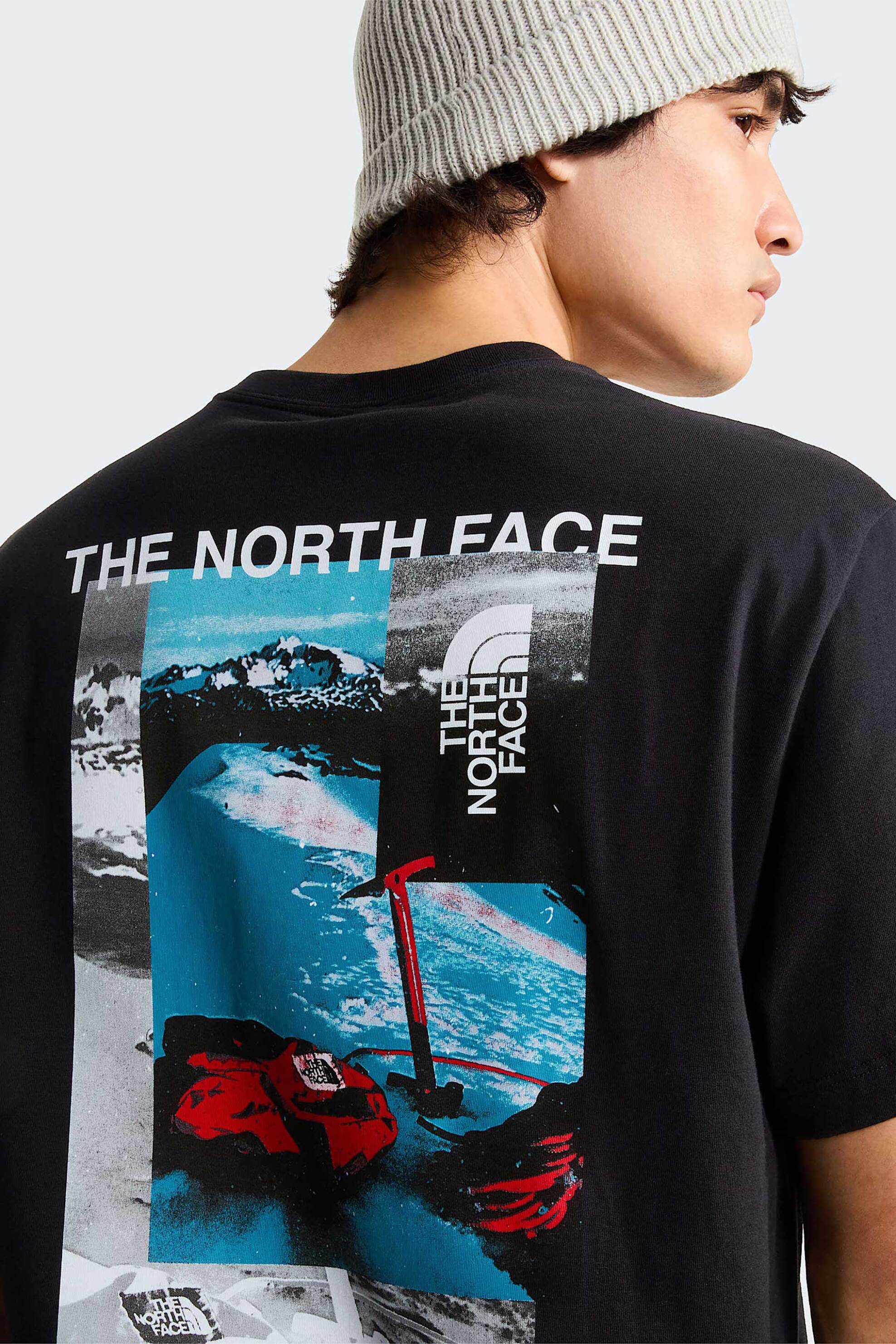 The North Face Ανδρικό T-Shirt Relaxed Fit Apex ’75 Collage - Nf0A8H5Kjk31 Μαύρο