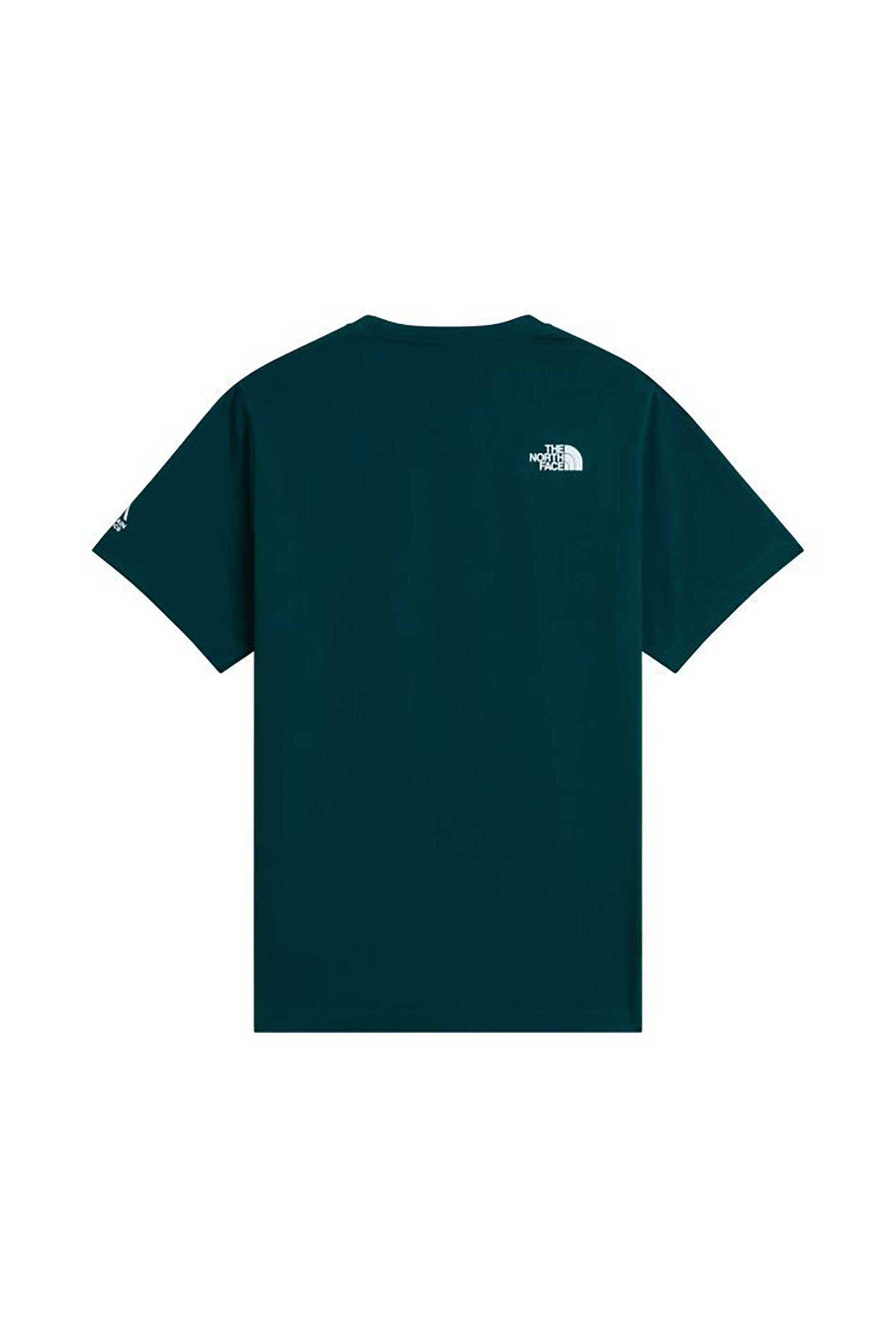 The North Face Ανδρικό T-Shirt Regular Fit Mountain Athletics Topographic - Nf0A8Jb2N4J1 Πετρόλ