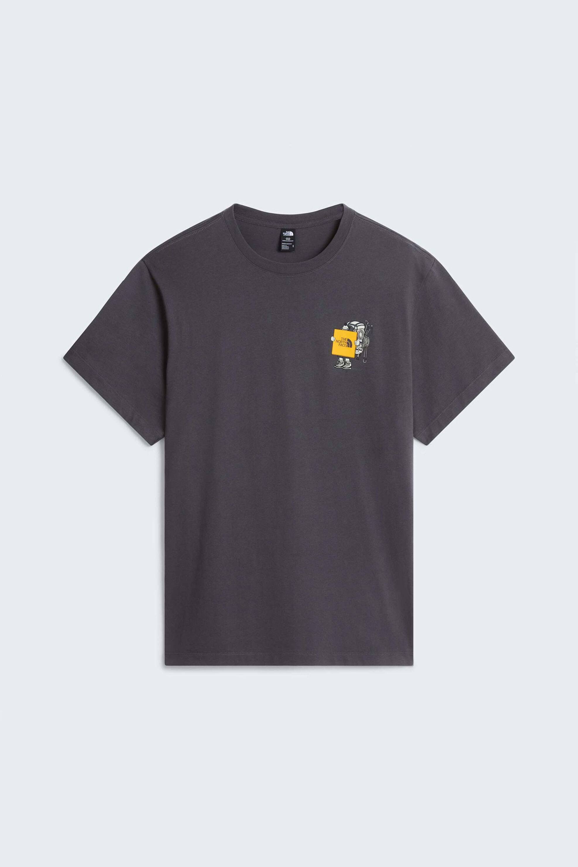 The North Face unisex T-shirt Relaxed Fit "Gear Up Get Out Graphic" - NF0A8JB4RHI1 Ανθρακί