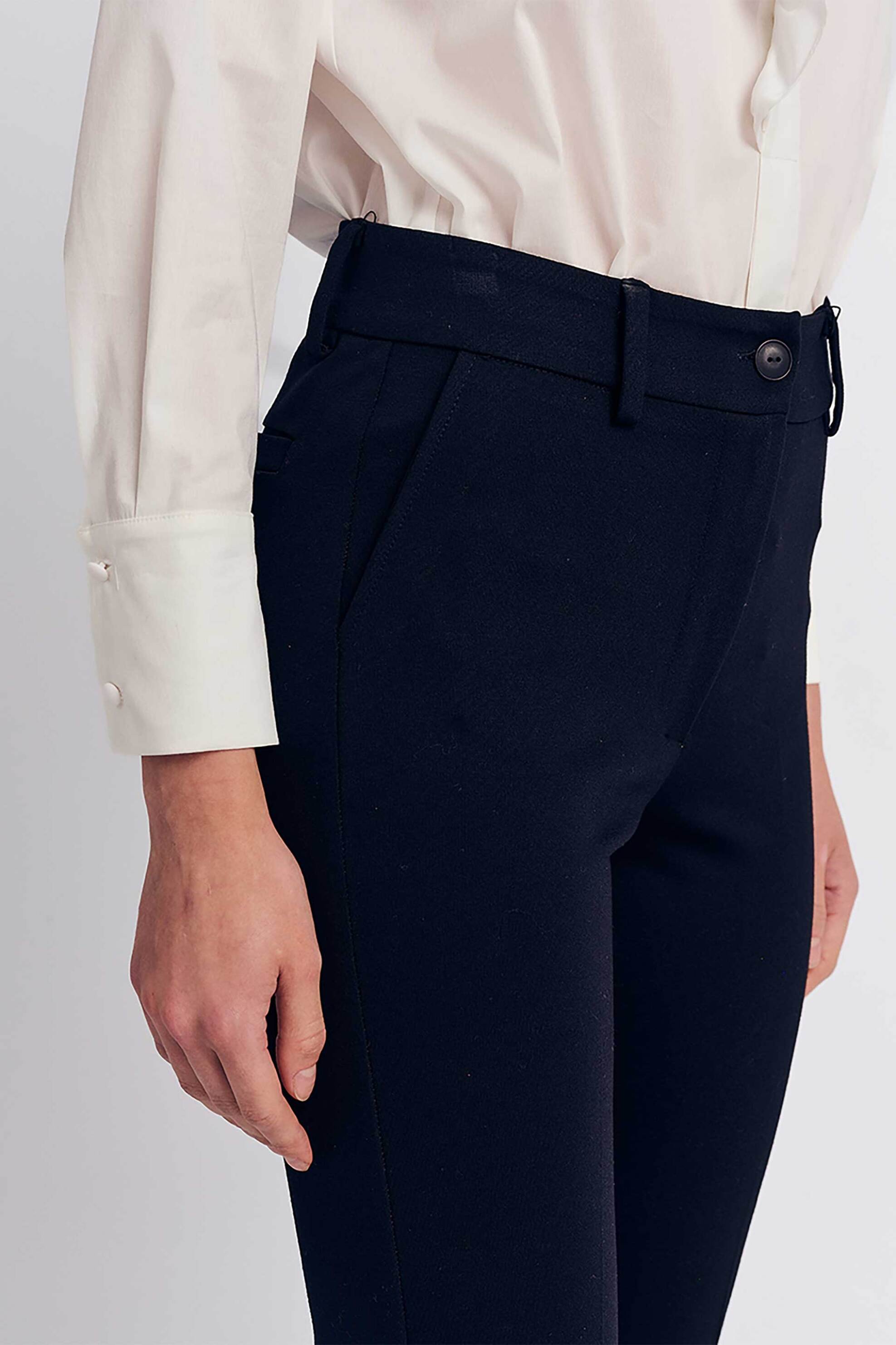 Forel γυναικείο παντελόνι μονόχρωμο "Punto" - 079.20.01.068 Μαύρο φωτογραφία