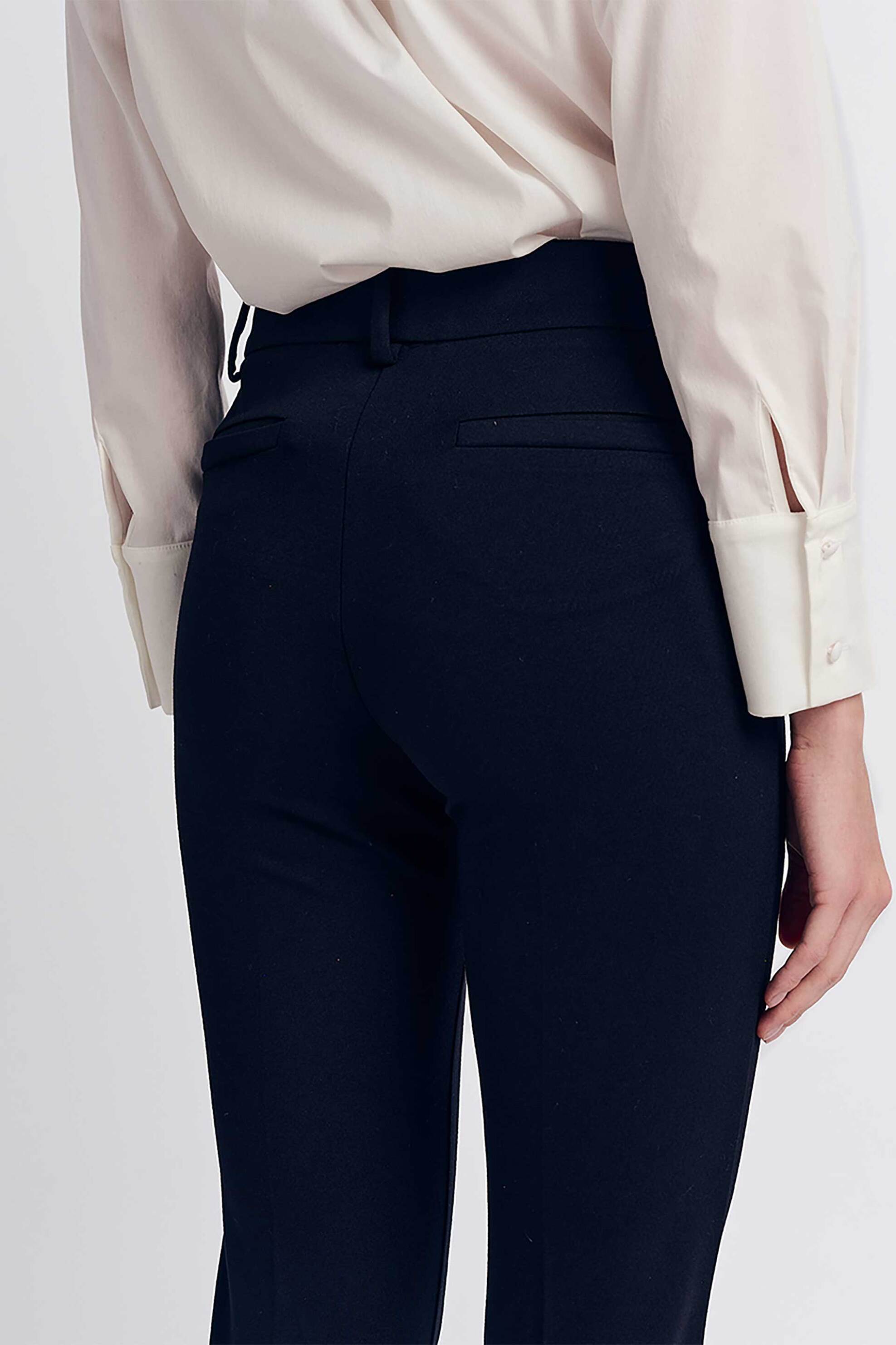 Forel γυναικείο παντελόνι μονόχρωμο "Punto" - 079.20.01.068 Μαύρο φωτογραφία