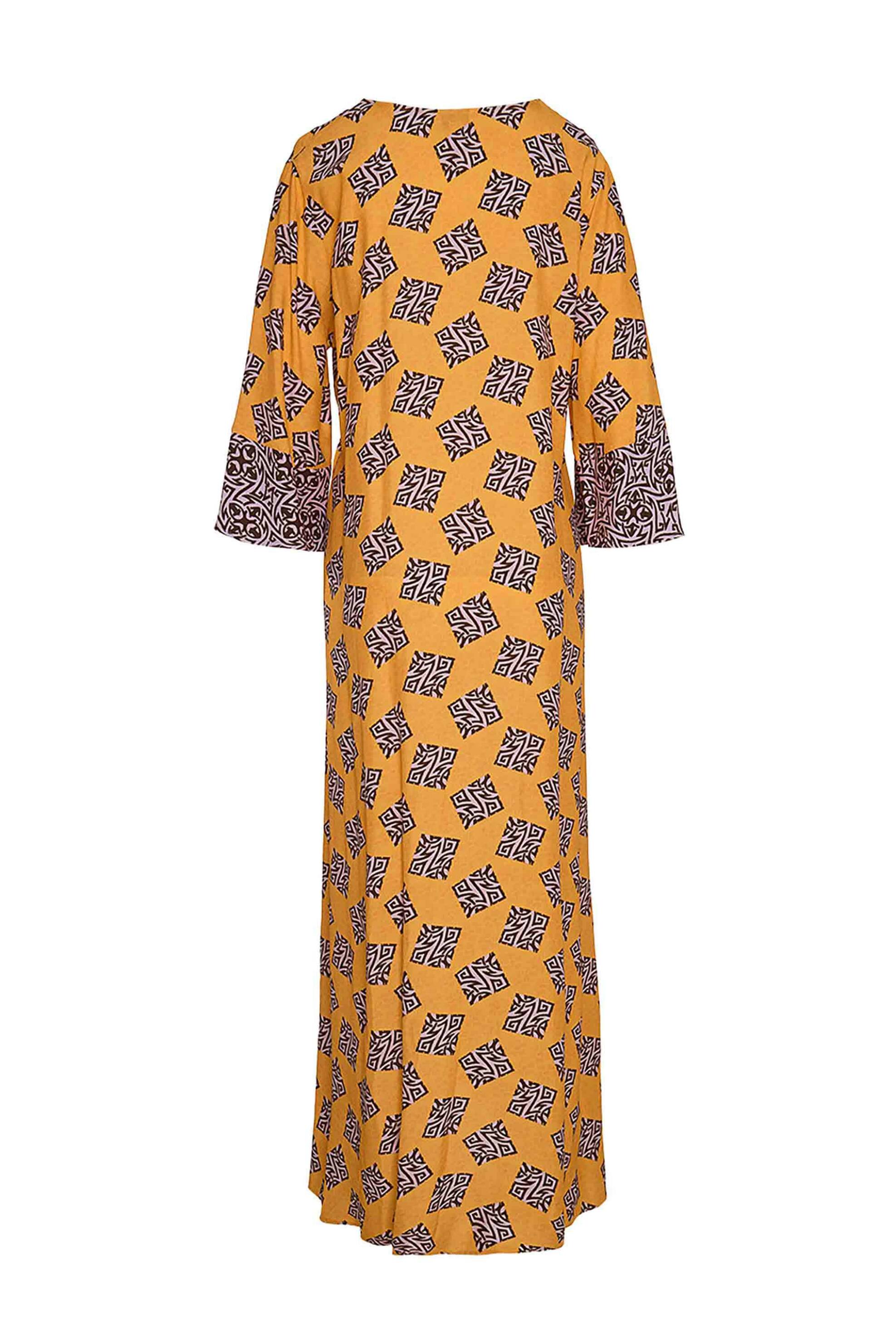 Forel γυναικείο maxi φόρεμα με all-over print - 080.50.01.051 Πορτοκαλί φωτογραφία