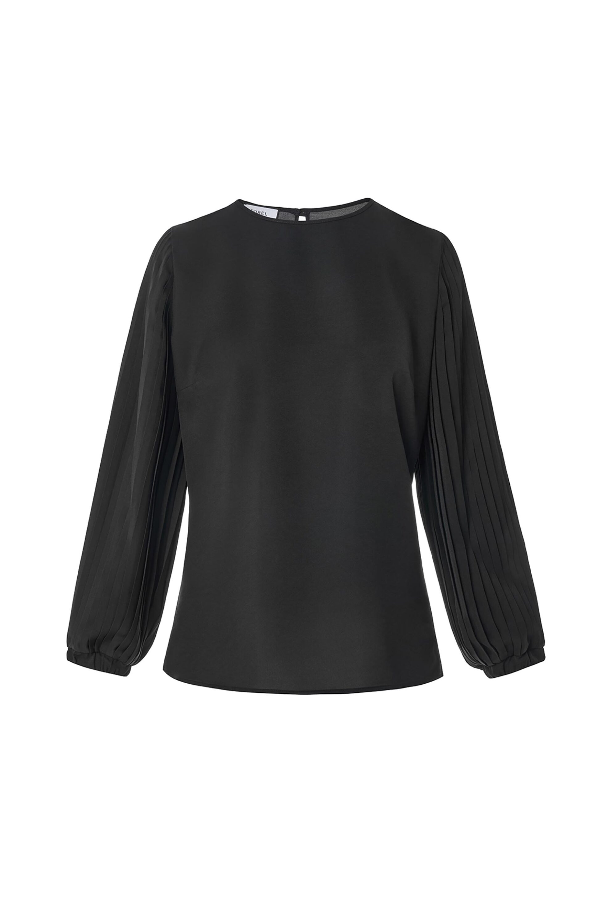 Forel γυναικεία μπλούζα με πλισέ μανίκια - 081.10.01.019 Μαύρο
