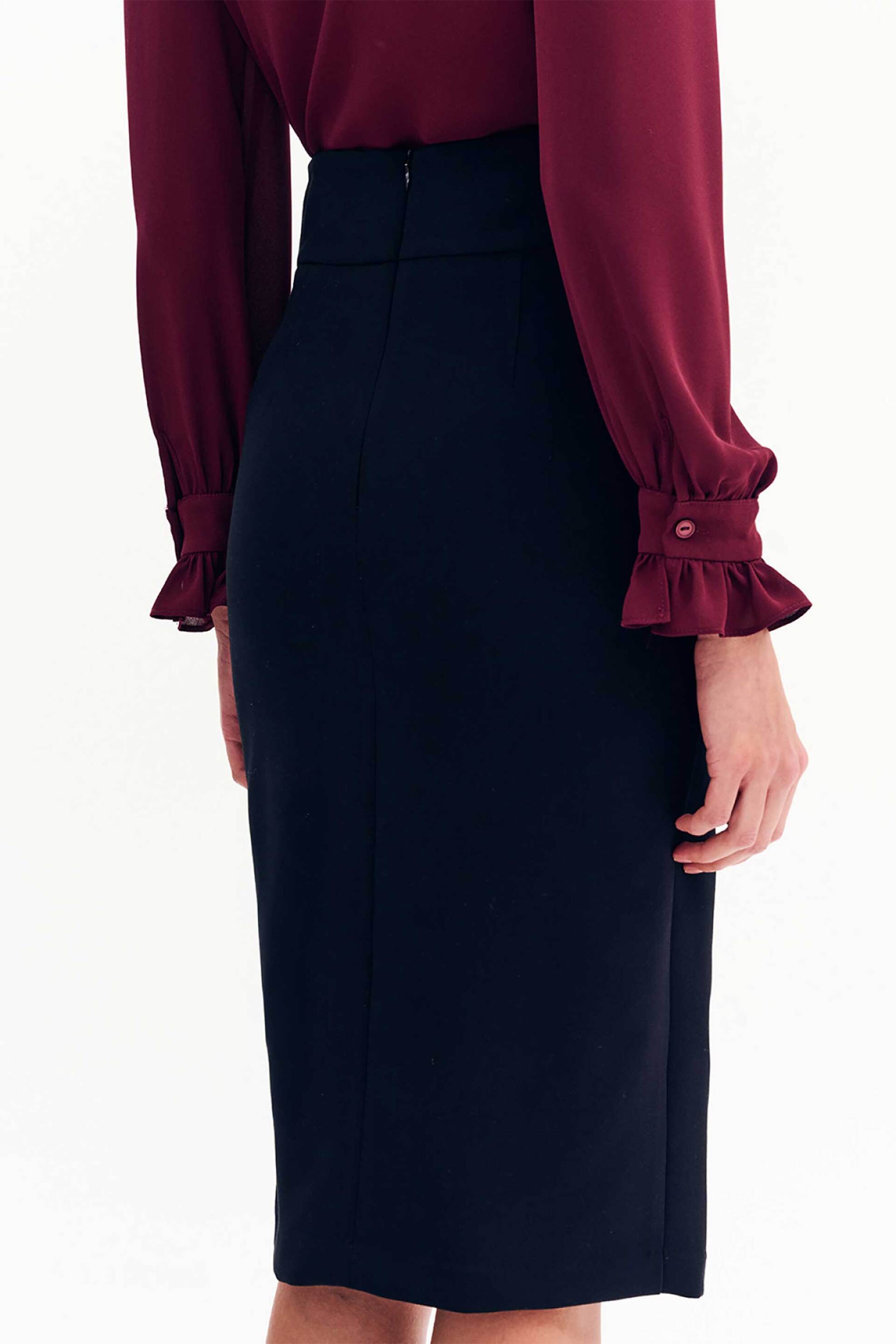 Forel γυναικεία midi φούστα ψηλόμεση pencil - 081.00.01.008 Μαύρο φωτογραφία