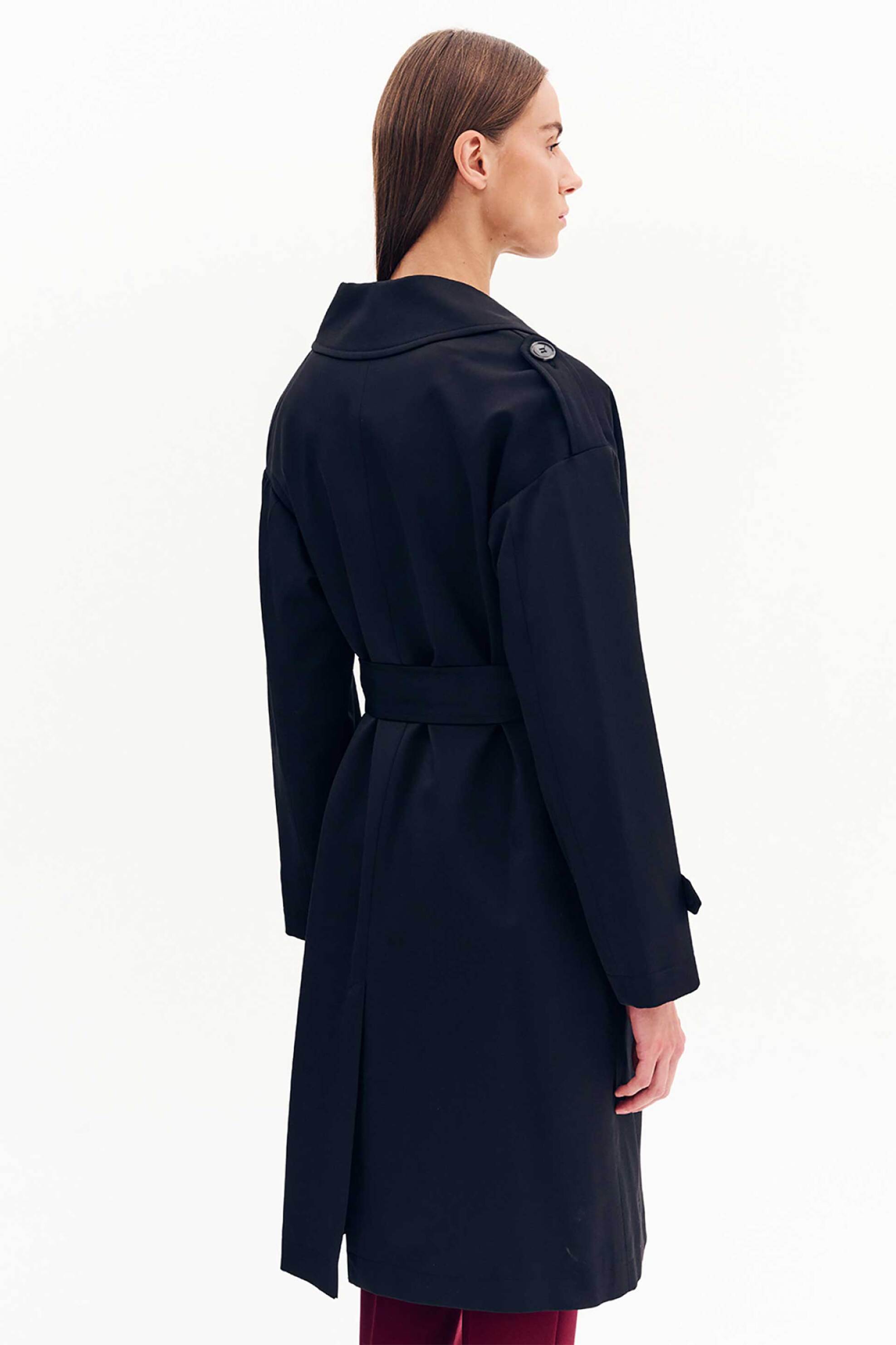 Forel γυναικεία καπαρντίνα μονόχρωμη - 081.74.01.003 Μαύρο φωτογραφία