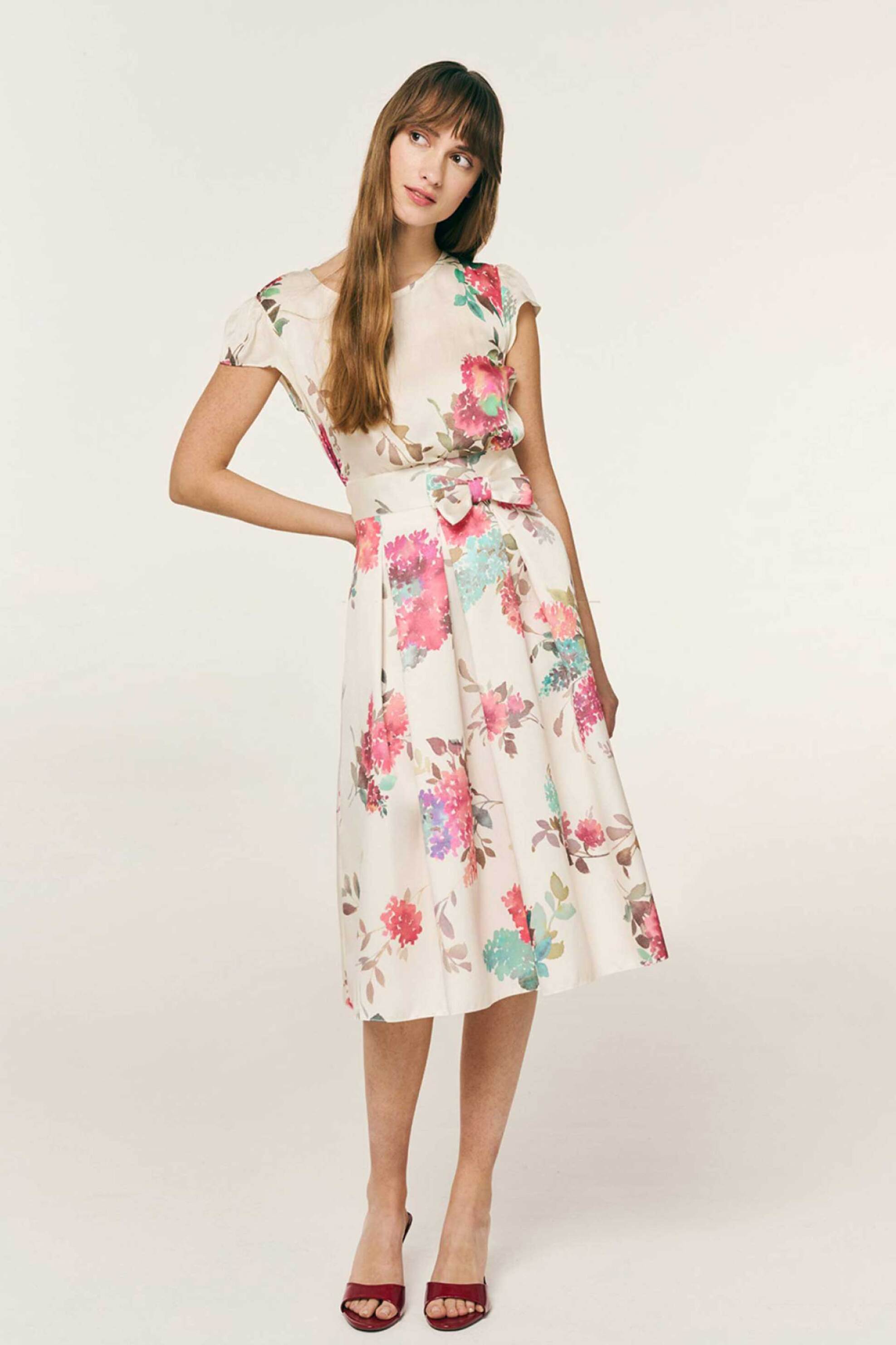 Forel γυναικεία φούστα midi floral - 082.00.01.003 Πολύχρωμο