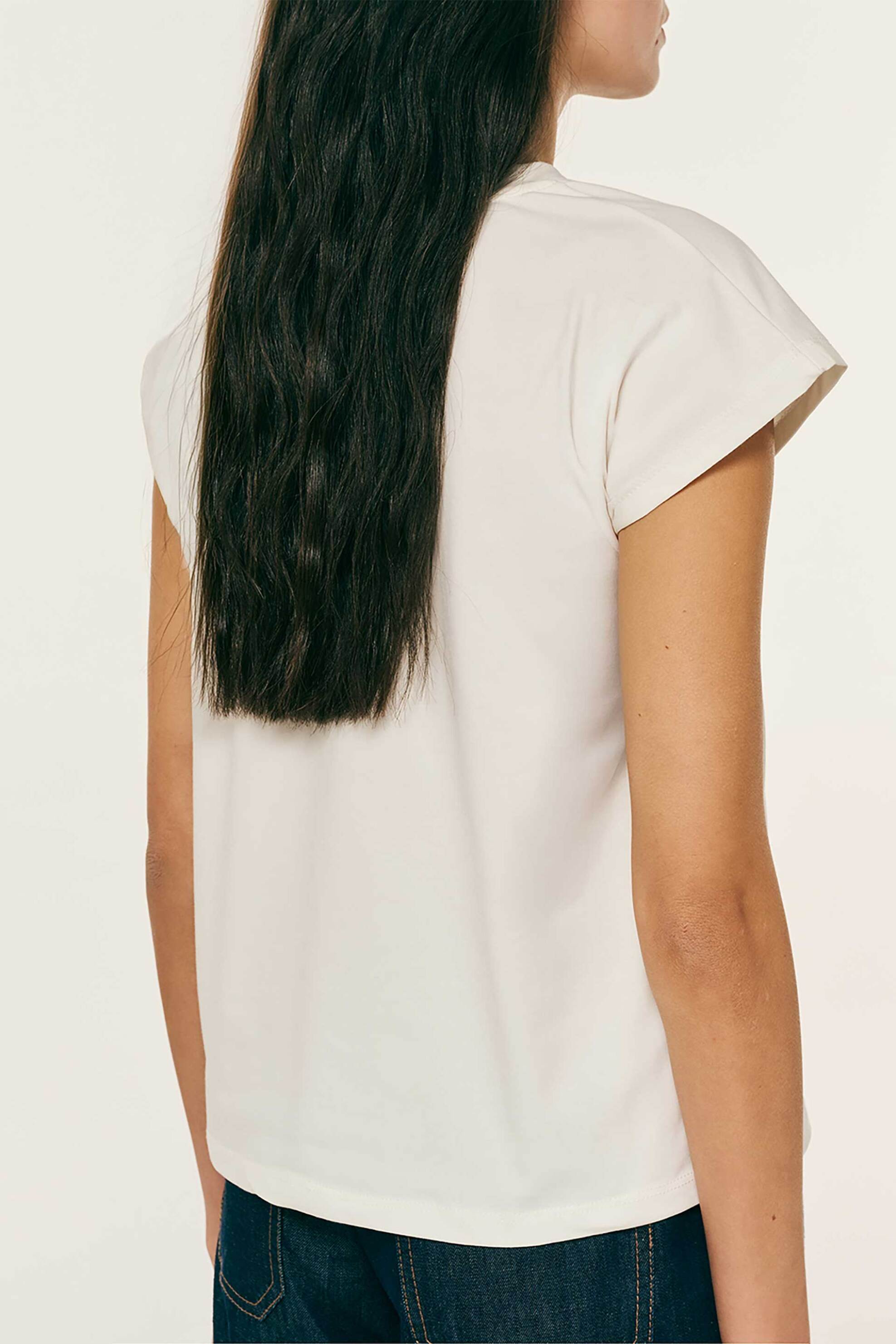 Forel Γυναικείo T-Shirt με Print - 082 10 01 055 Εκρού