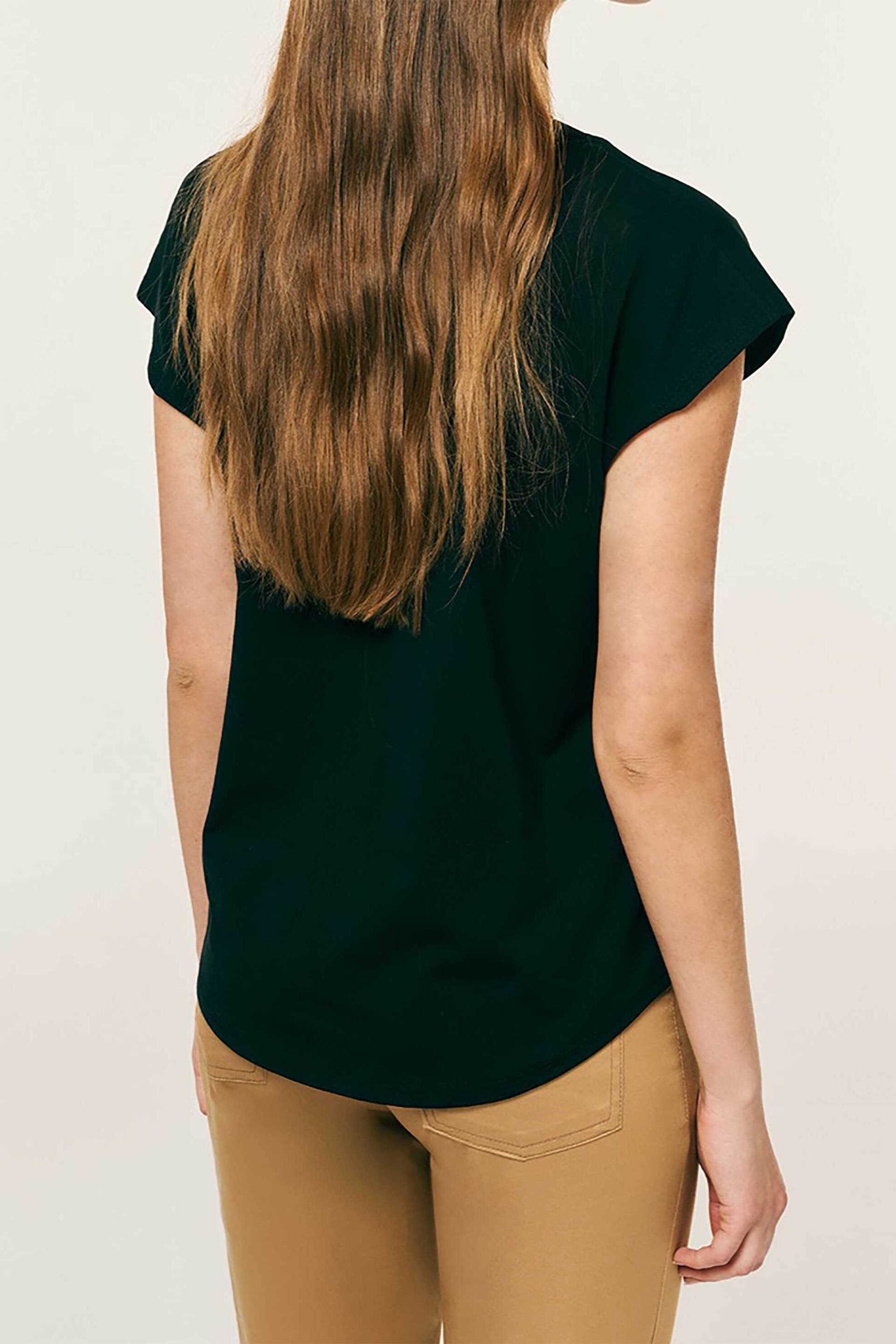 Forel Γυναικείo T-Shirt με Print - 082 10 01 058 Μαύρο