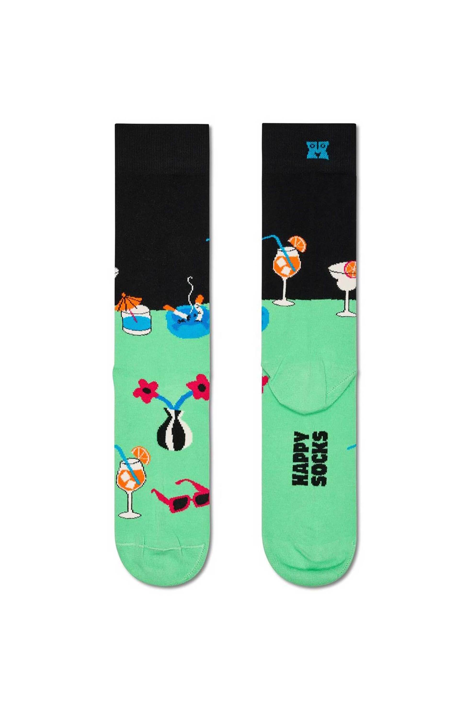 Happy Socks unisex κάλτσες "Late Night" - P002566 Μαύρο φωτογραφία