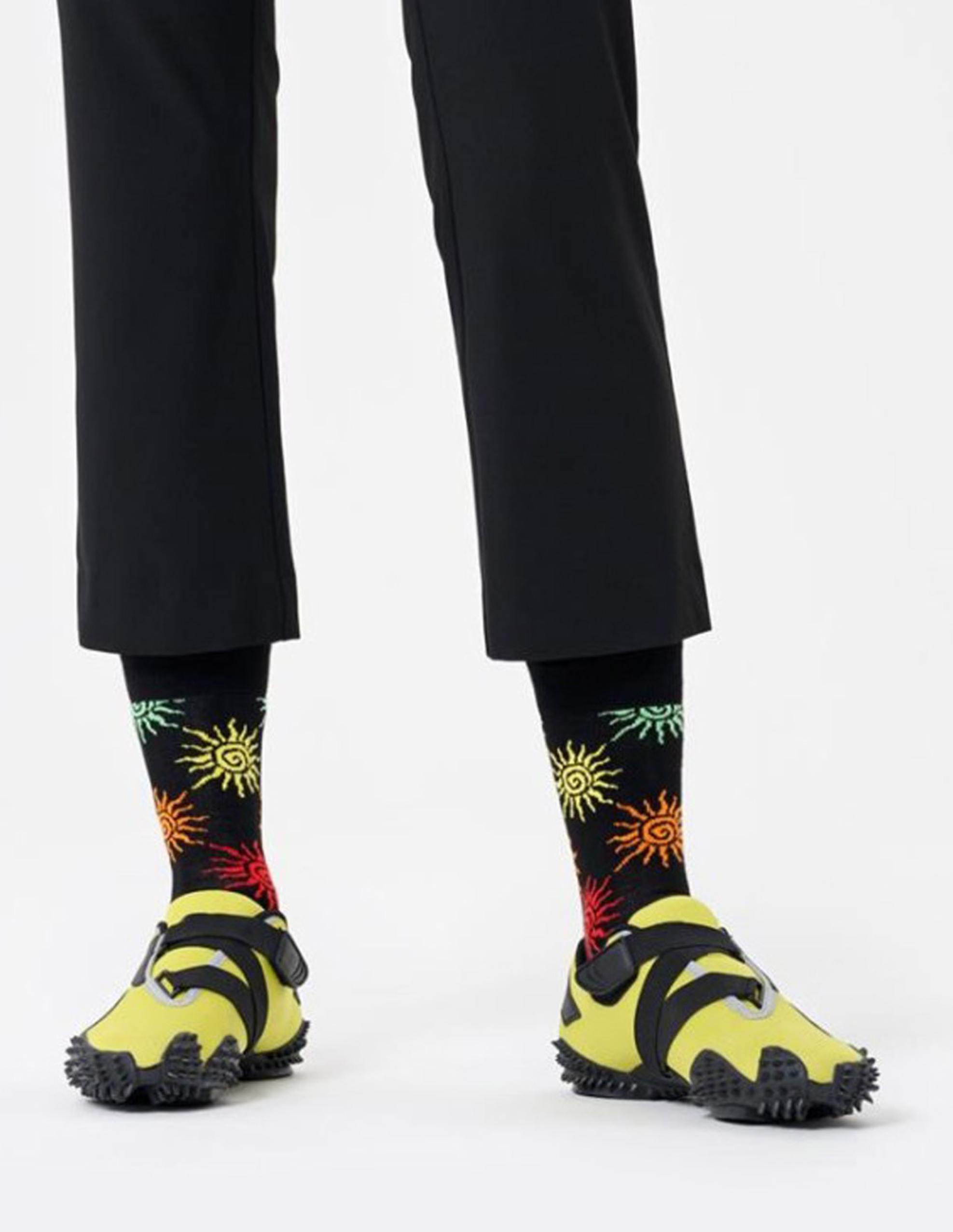 Happy Socks unisex κάλτσες "Sun" - P002606 Μαύρο φωτογραφία