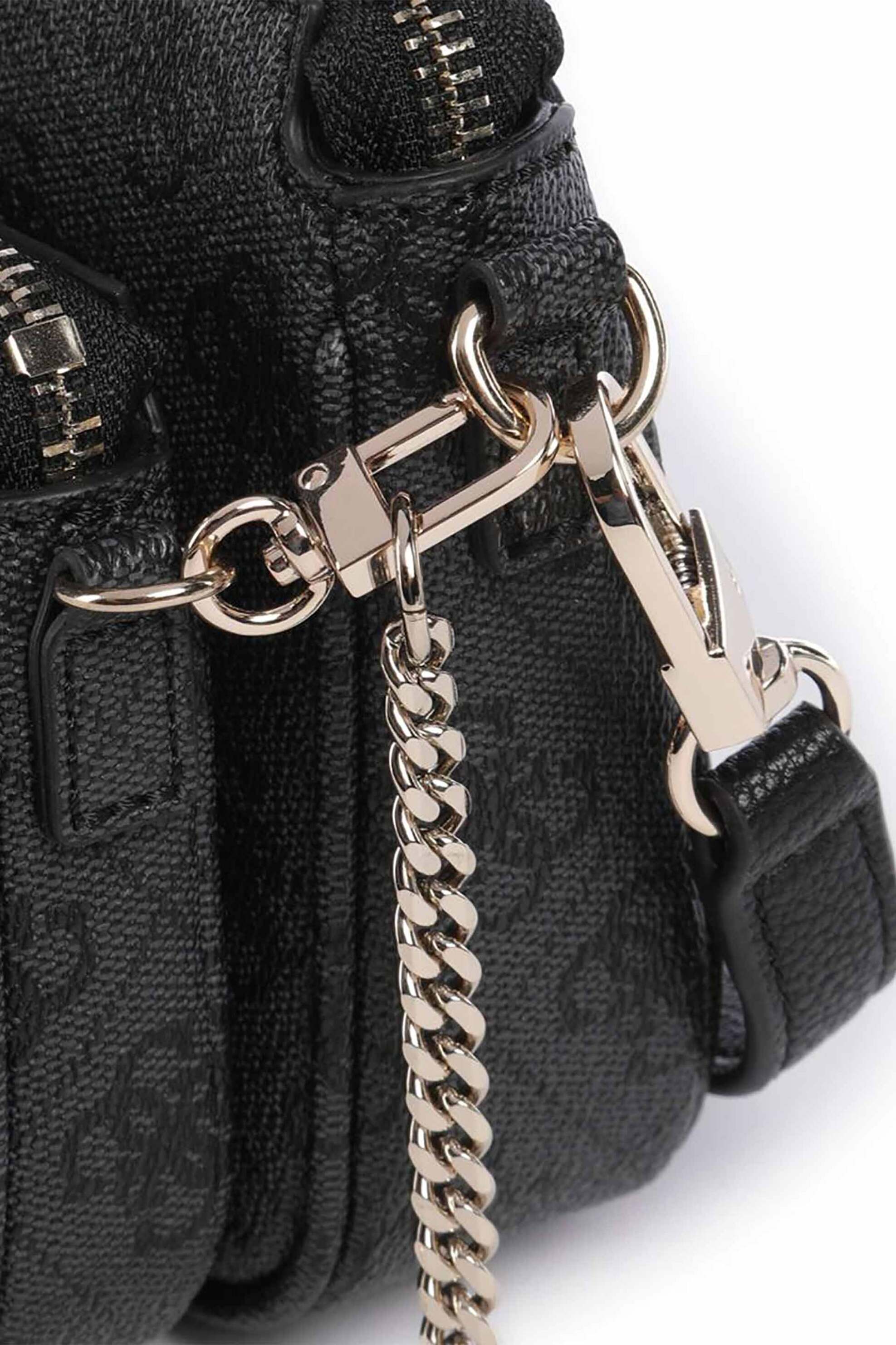 Guess γυναικεία τσάντα ώμου/crossbody με all-over logo print "Noelle II" - HWBG9672710 Ανθρακί φωτογραφία