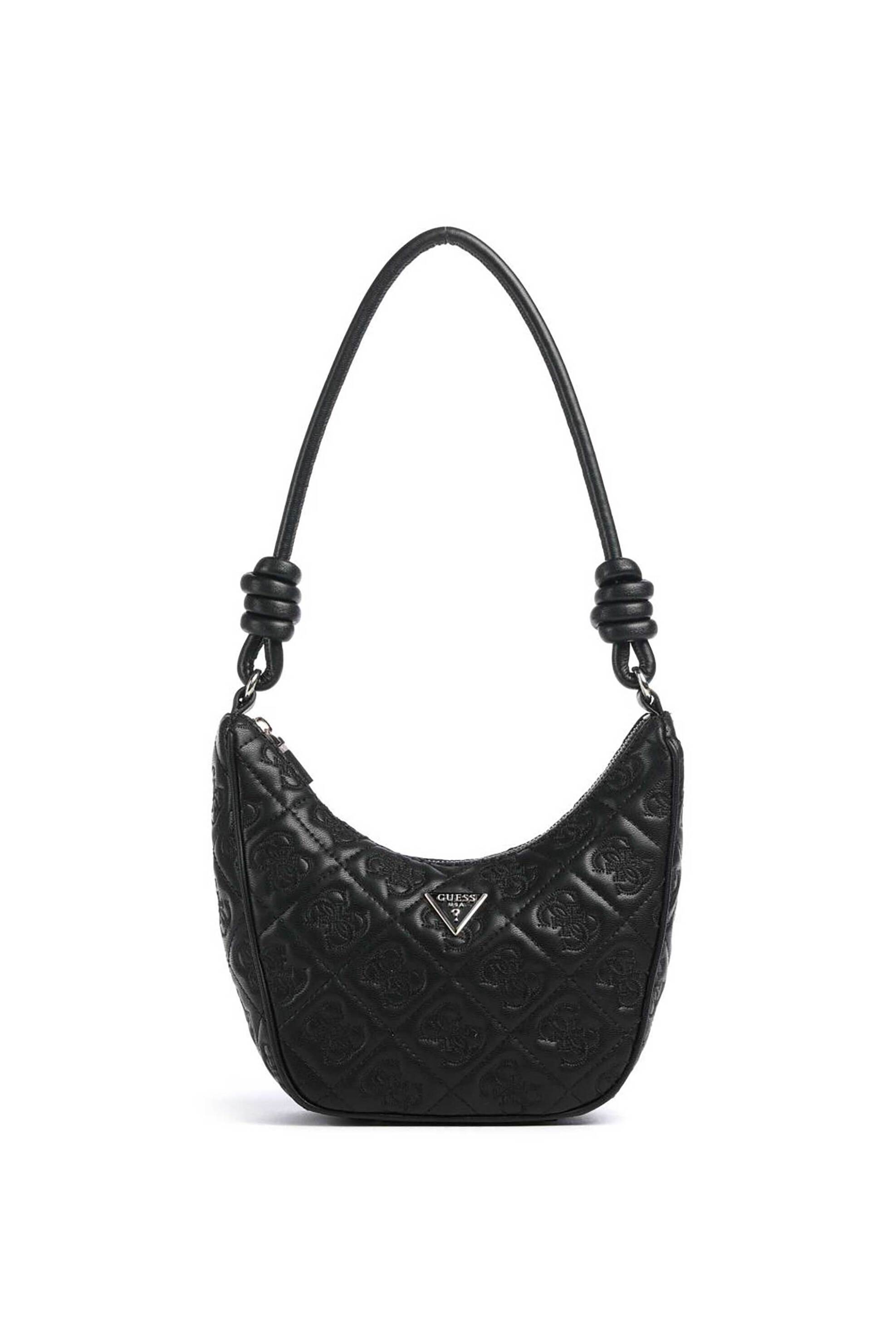 Guess γυναικεία τσάντα ώμου με all-over logo print "Adelasia" - HWQL9658180 Μαύρο