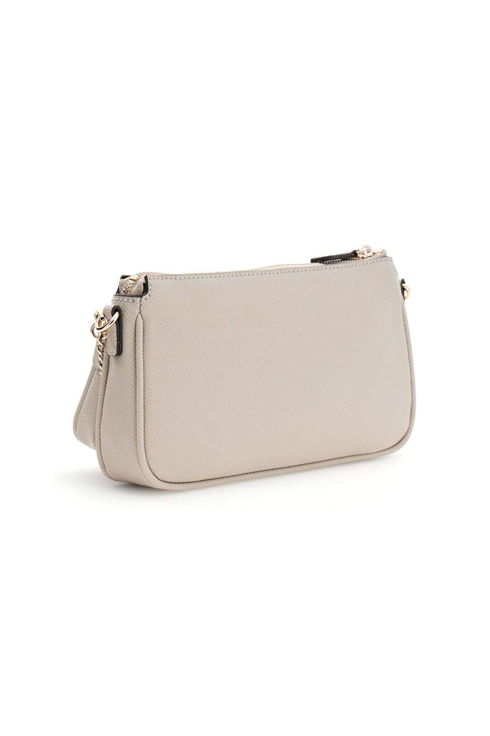 Guess γυναικεία τσάντα ώμου με faux leather και λογότυπο 