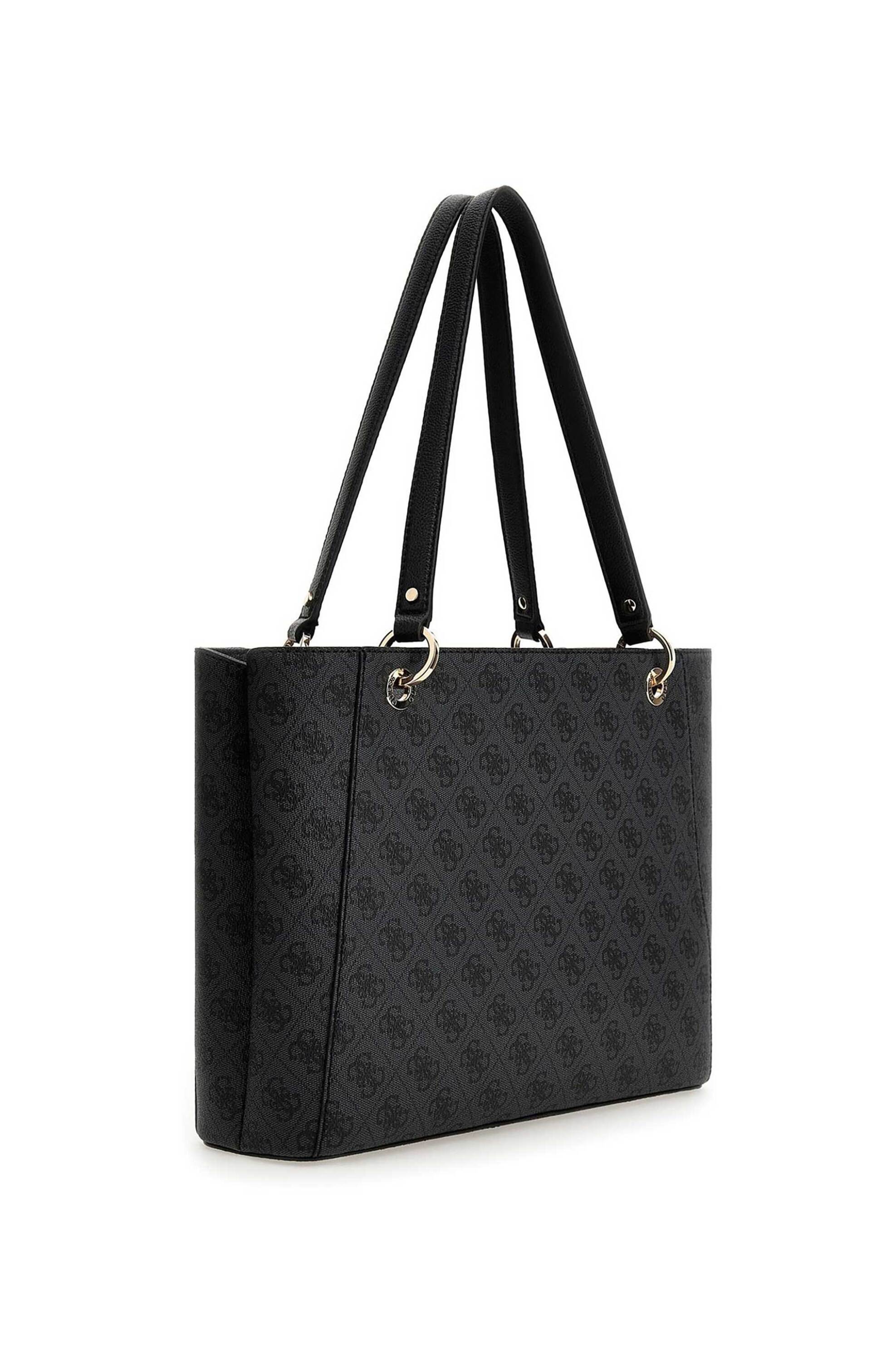 Guess γυναικεία τσάντα ώμου με all-over logo print 