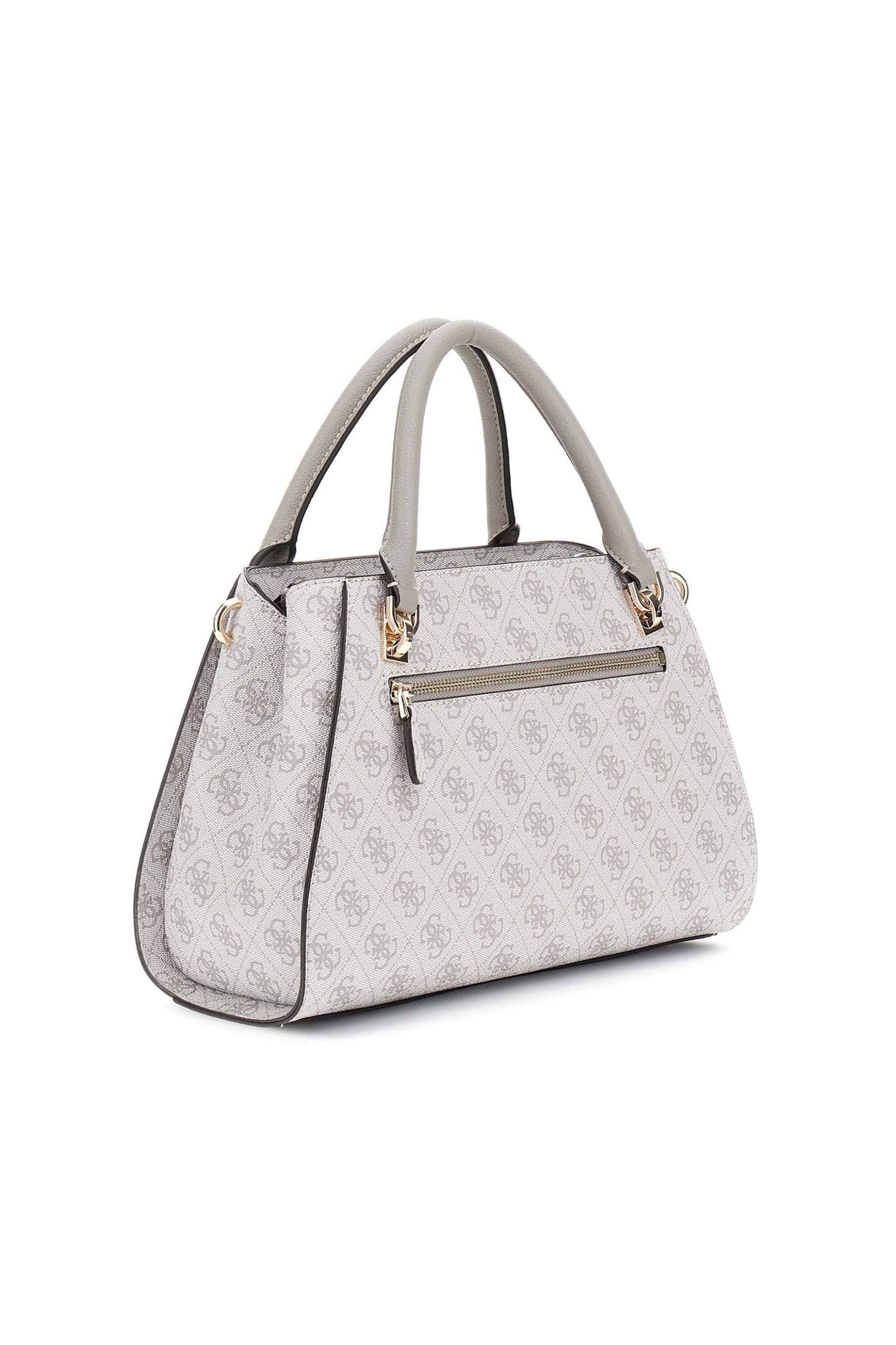 GUESS Guess γυναικεία τσάντα χειρός με all-over logo print "Aldina" - HWBG9672070 Μπεζ - 2