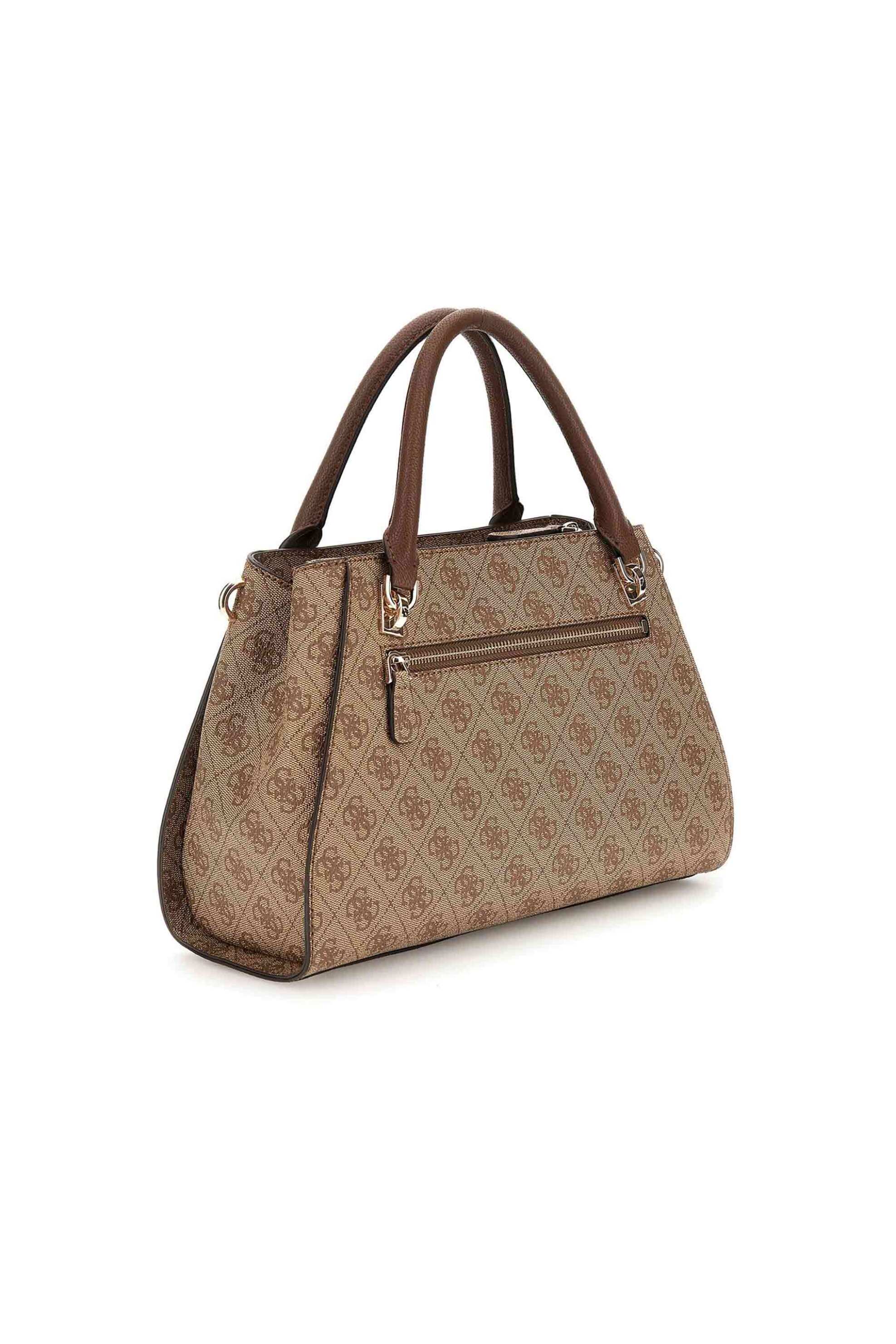 GUESS Guess γυναικεία τσάντα χειρός με all-over logo print "Aldina" - HWBG9672070 Καφέ - 2