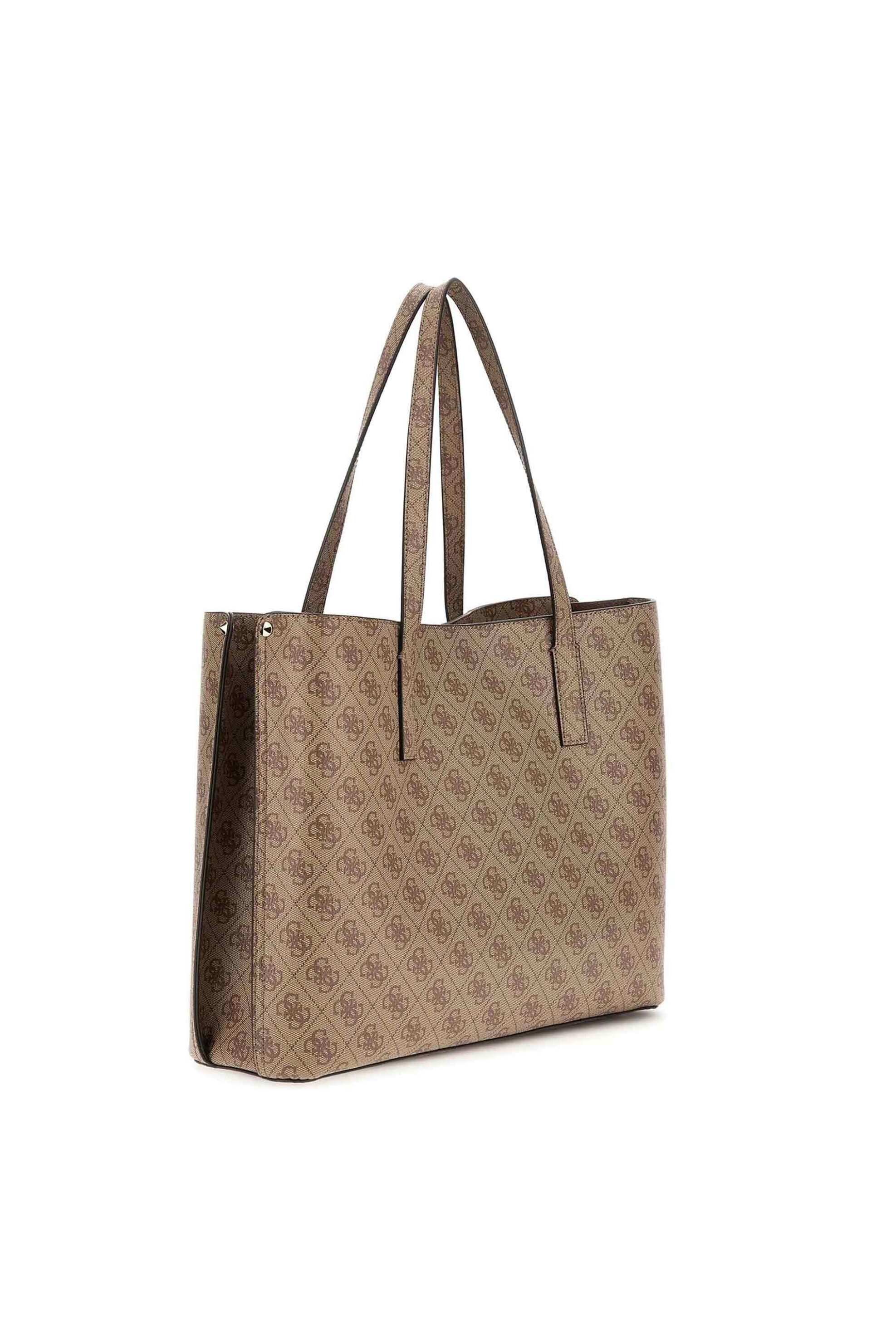 Guess γυναικεία τσάντα tote με all-over logo print 