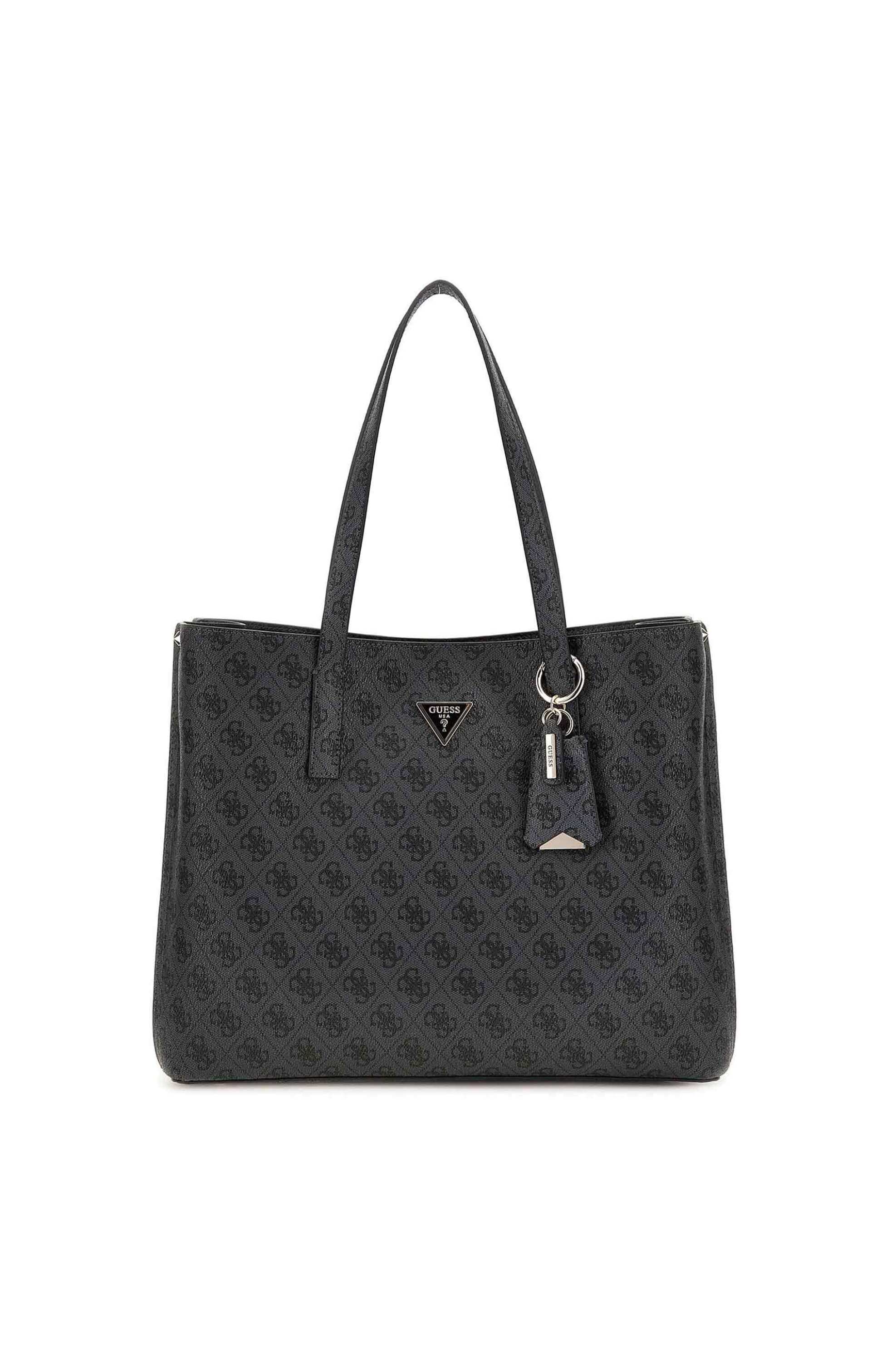 Guess γυναικεία τσάντα tote με all-over logo print "Meridian II" - HWSG6974230 Ανθρακί