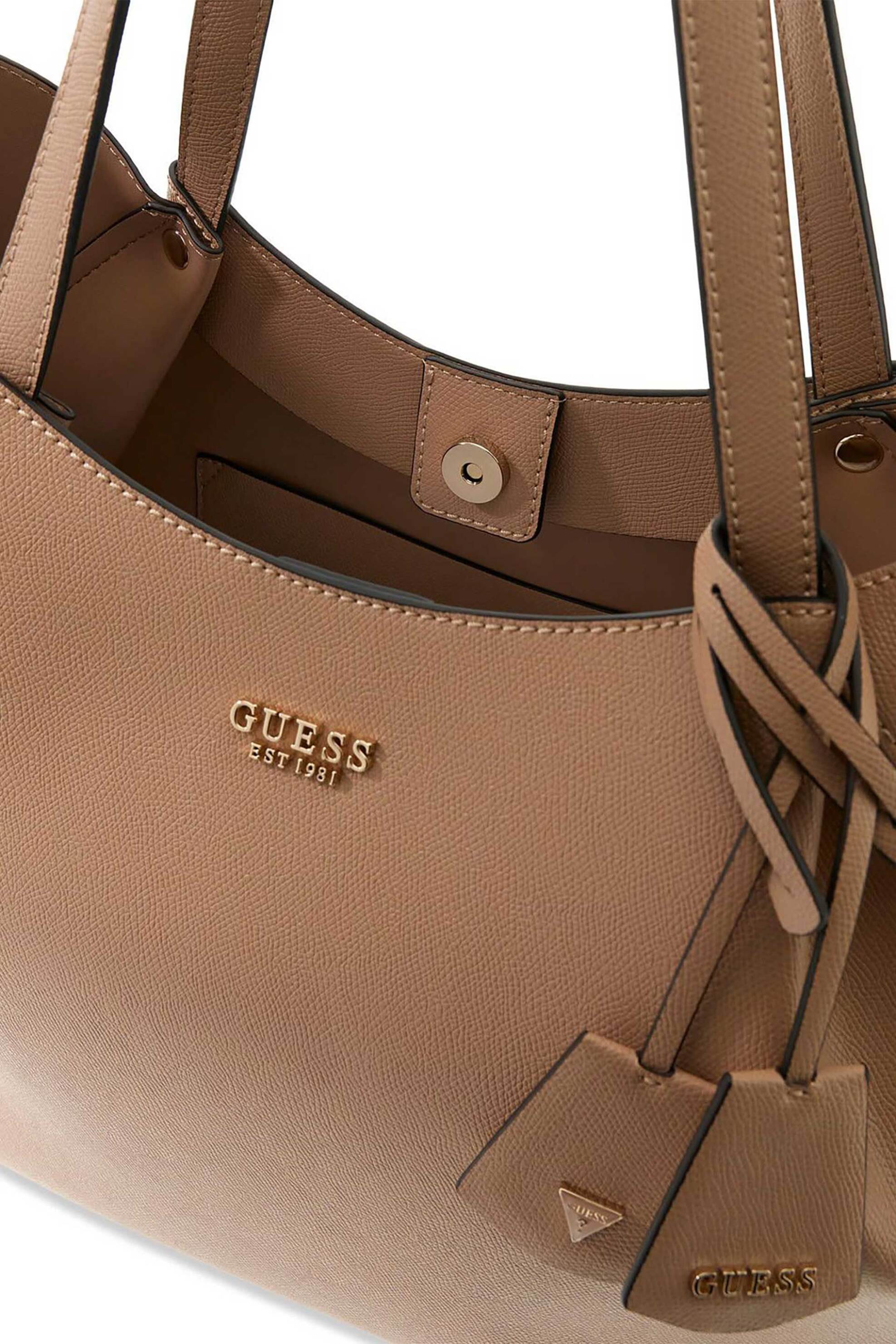 GUESS Guess γυναικεία τσάντα tote 2 in 1 "Amorette" - HWBG7898240 Μπεζ - 4