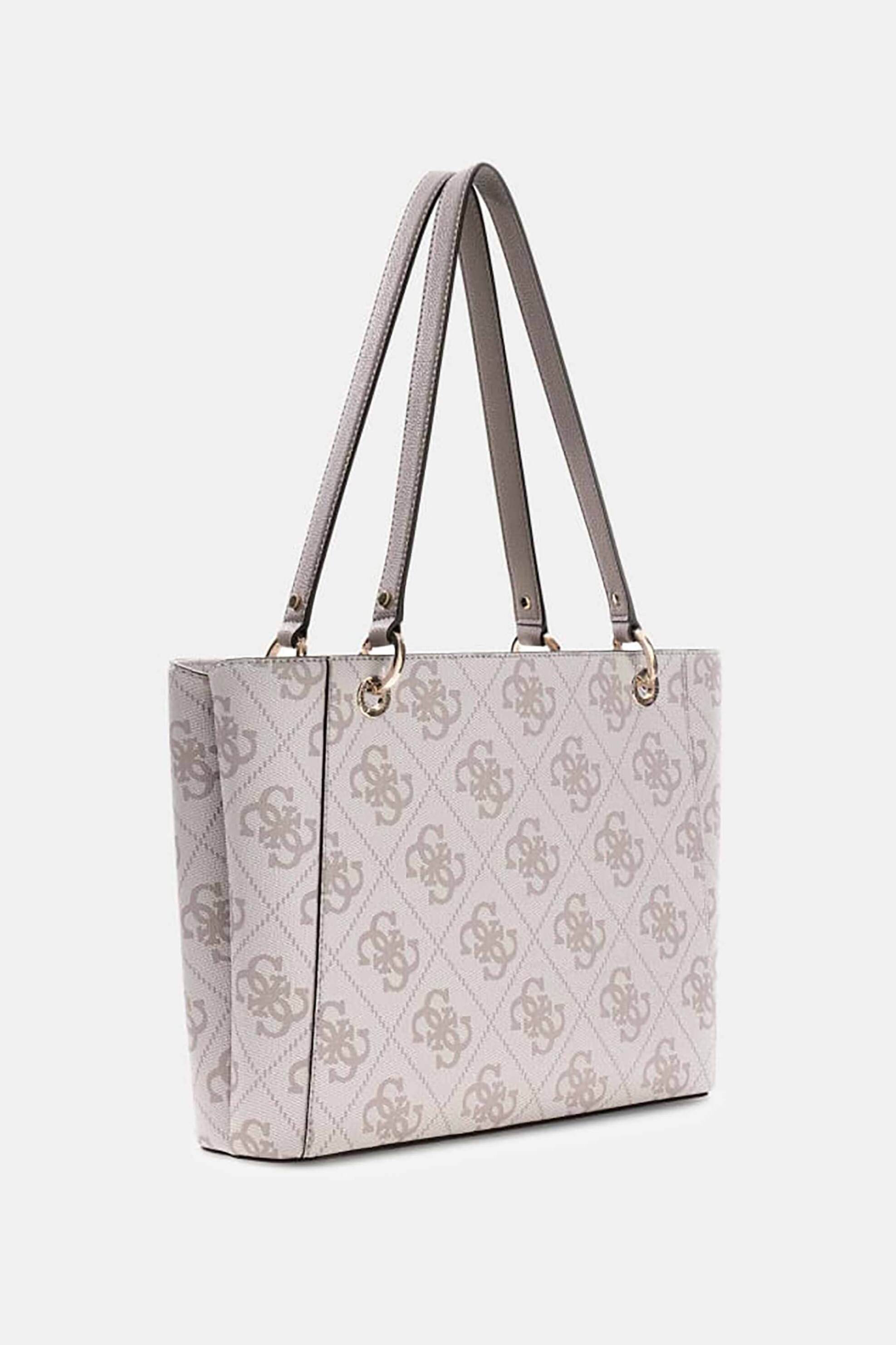 Guess γυναικεία τσάντα tote με all-over logo print 