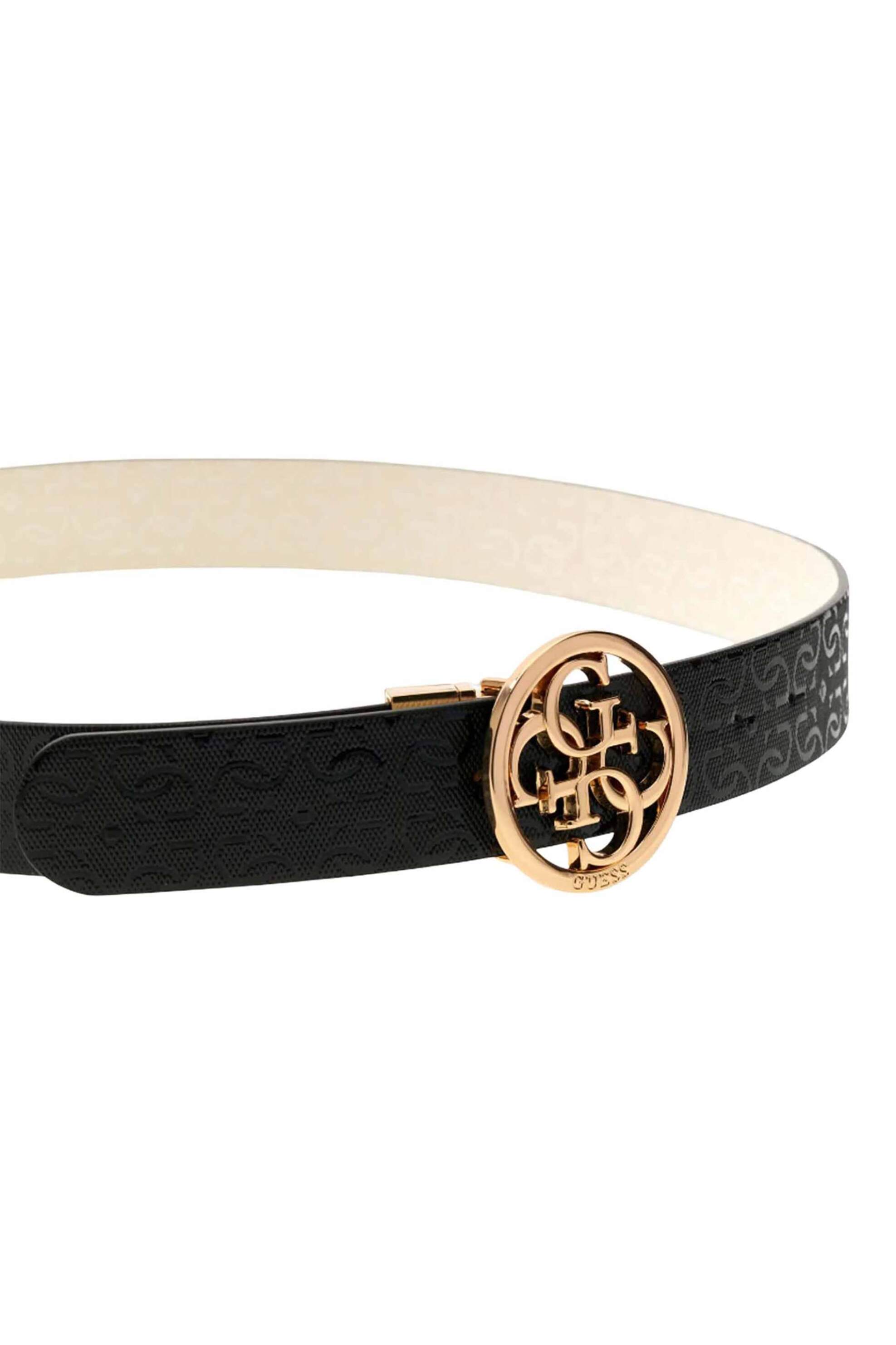 Guess Γυναικεία Ζώνη με Αγκράφα Διπλής Όψης H35 W95 - Bw9319P6135 Μαύρο
