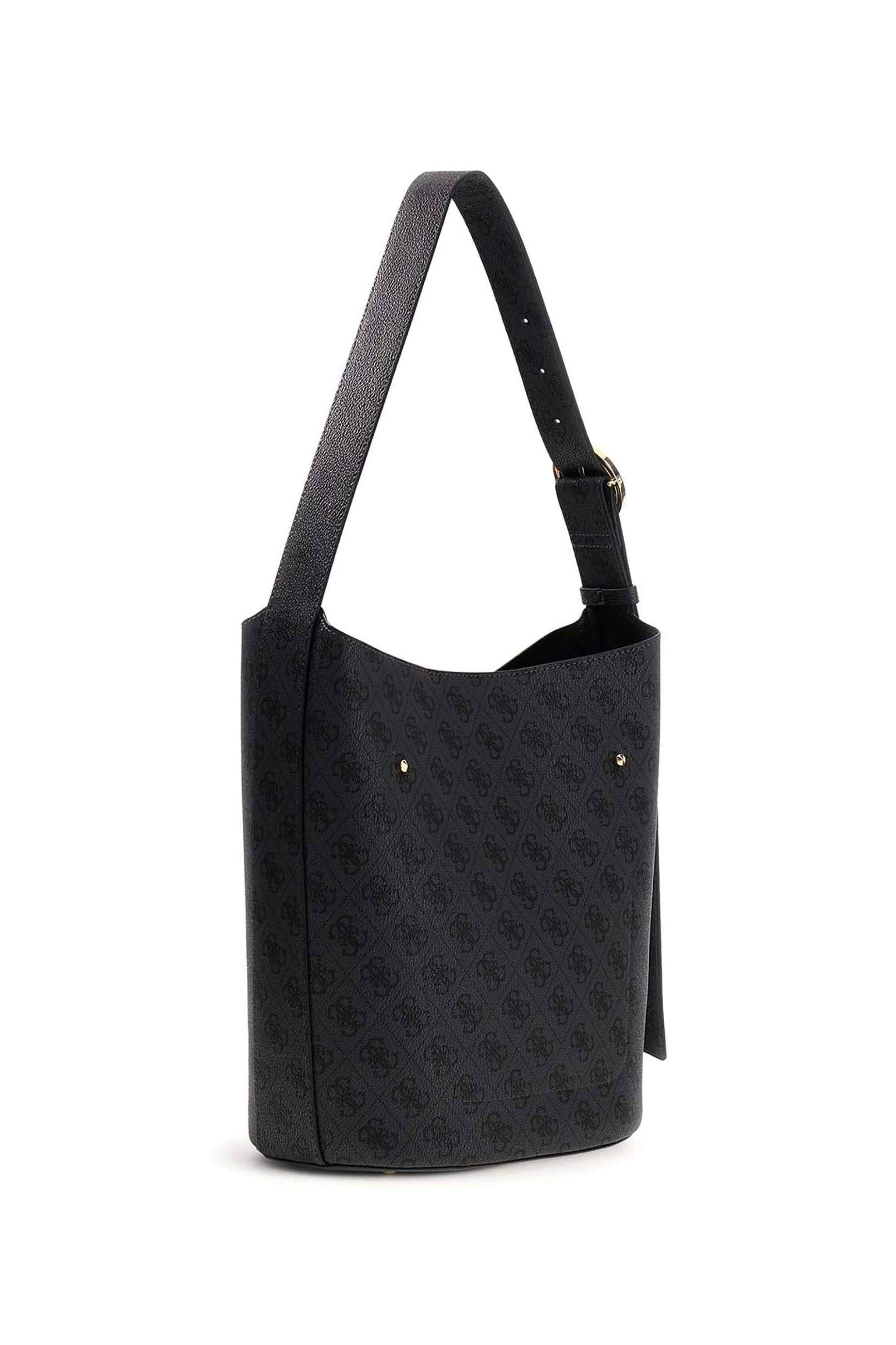 Guess γυναικεία bucket τσάντα με all-over logo print 