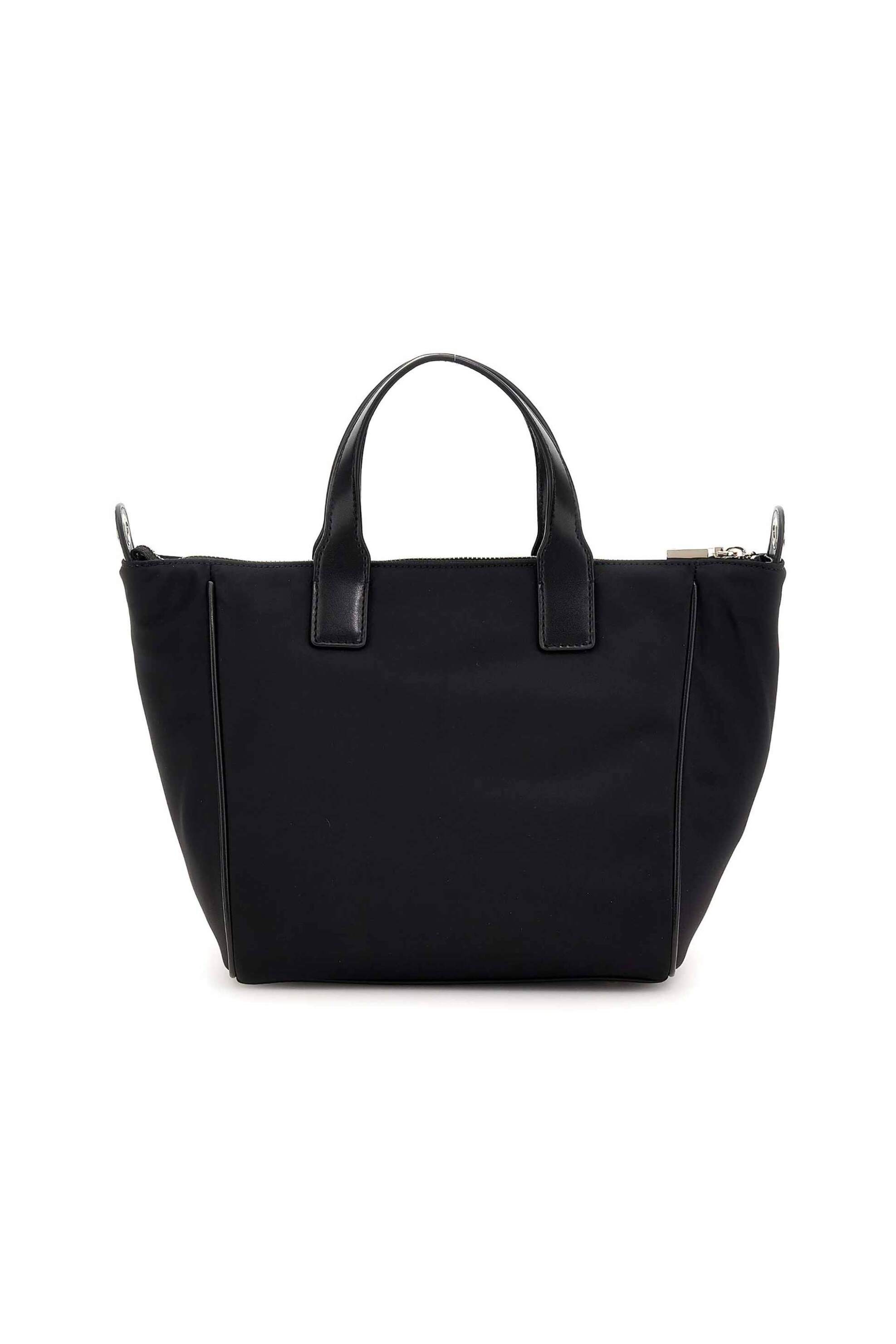 Guess γυναικεία τσάντα tote με μεταλλικό λογότυπο 