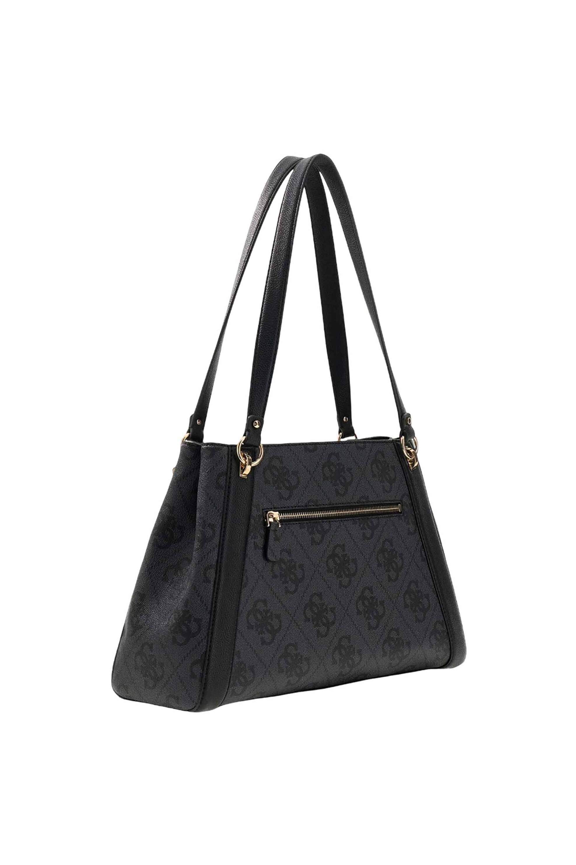 Guess γυναικεία τσάντα ώμου με all-over logo print 