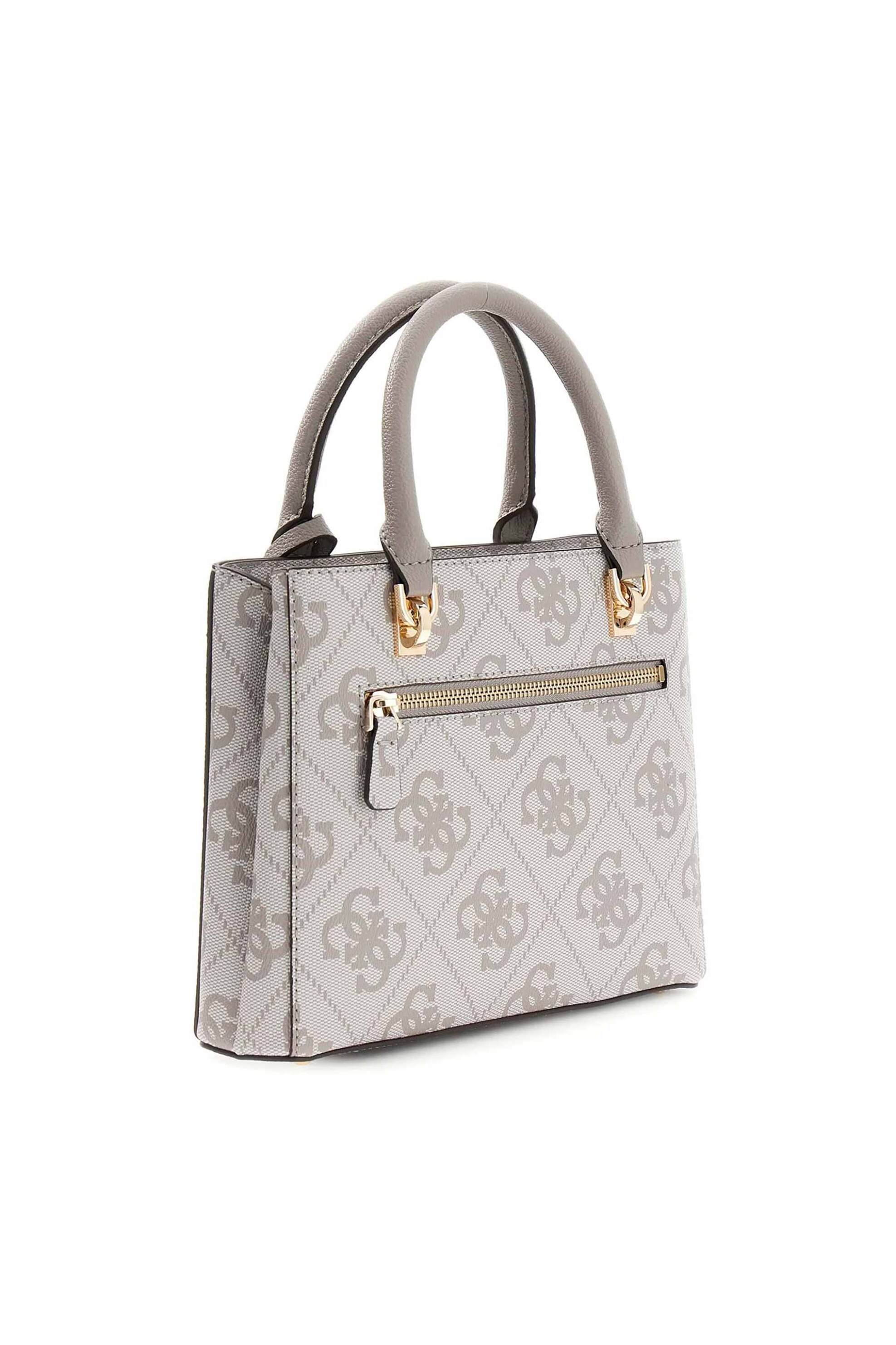 Guess γυναικεία τσάντα χειρός με all-over logo print 