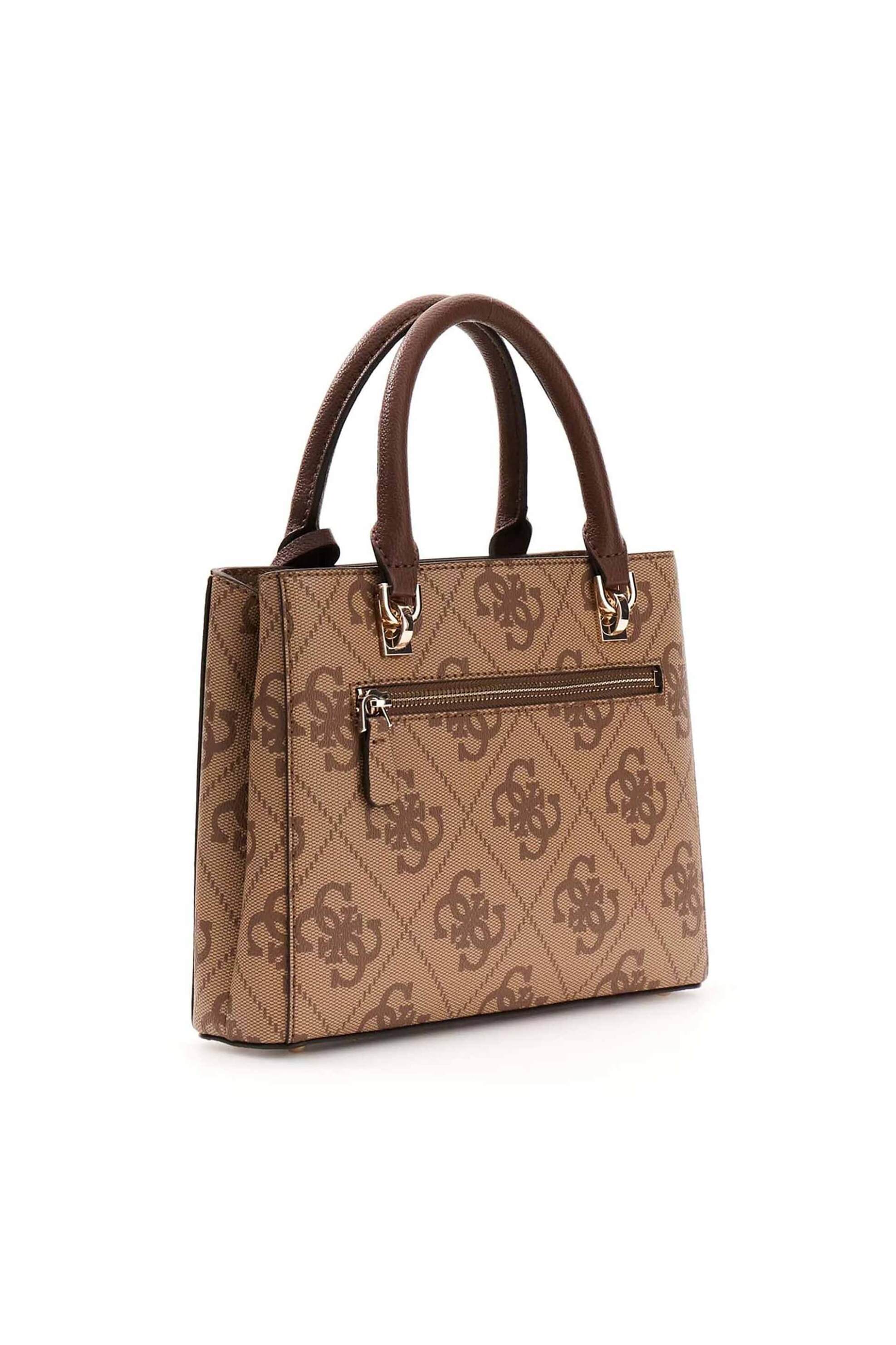 Guess γυναικεία τσάντα χειρός με all-over logo print 